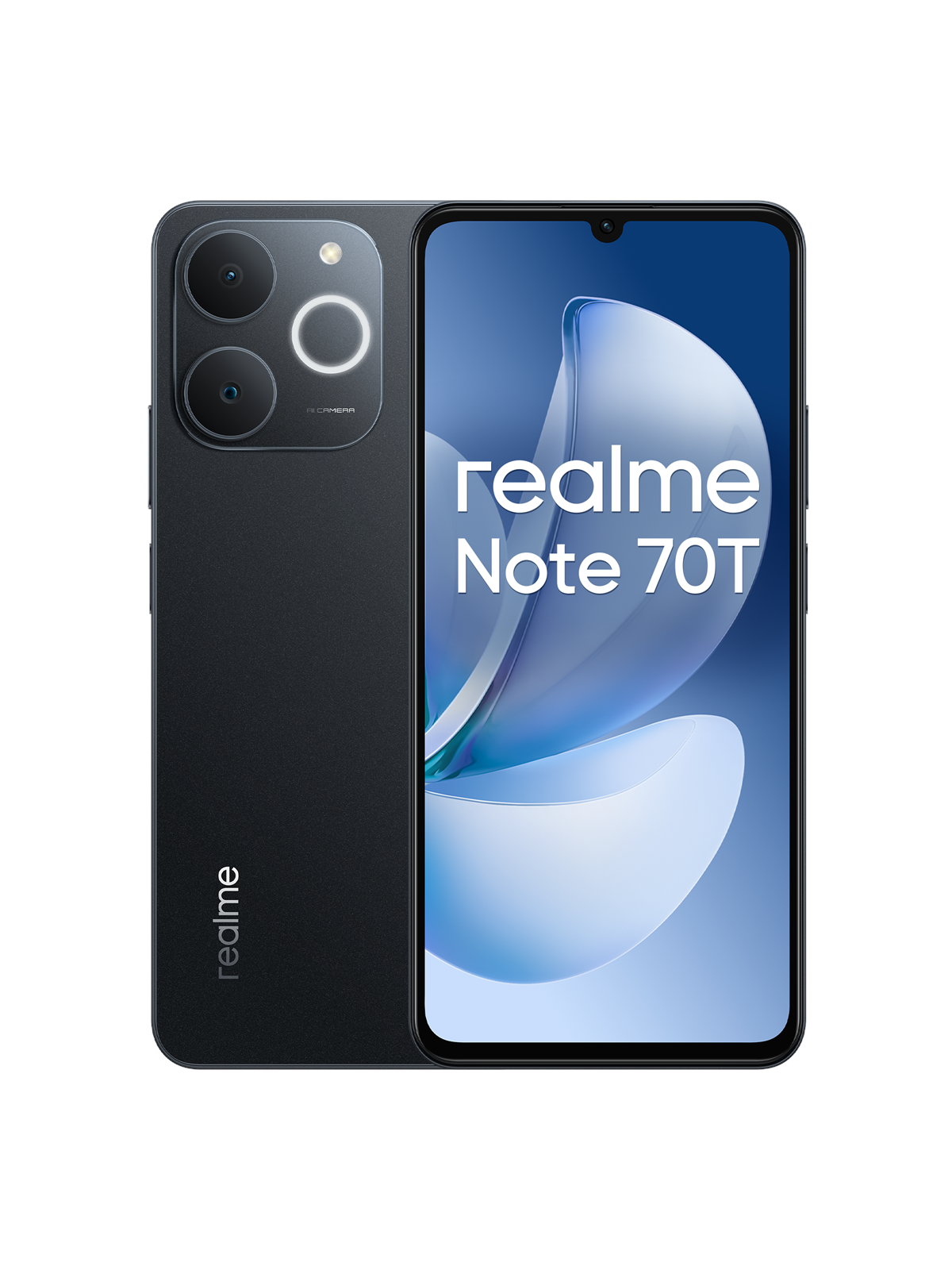 realme Note 70T 64GB/4GB - Obsidian Black, Mobiltelefon