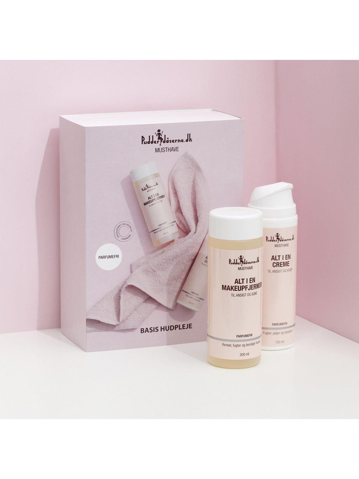 Pudderdåserne Basic Skincare Gift box, Gaveaesker