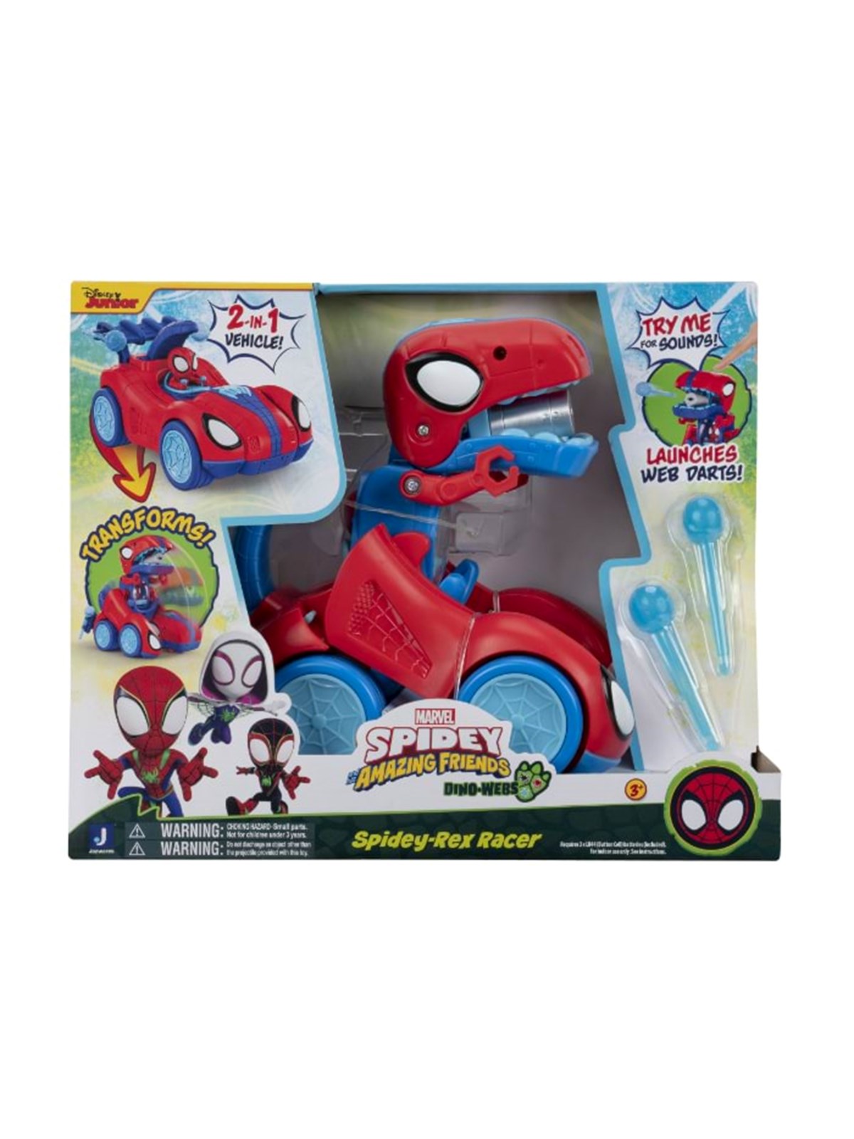 Spidey and His Amazing Friends Spidey Rex racer, Legetøjsbil