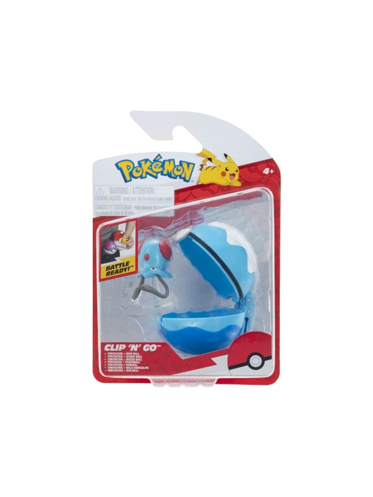 Pokemon CLIP N GO TENTACOOL W DIVE BALL, Pokemon