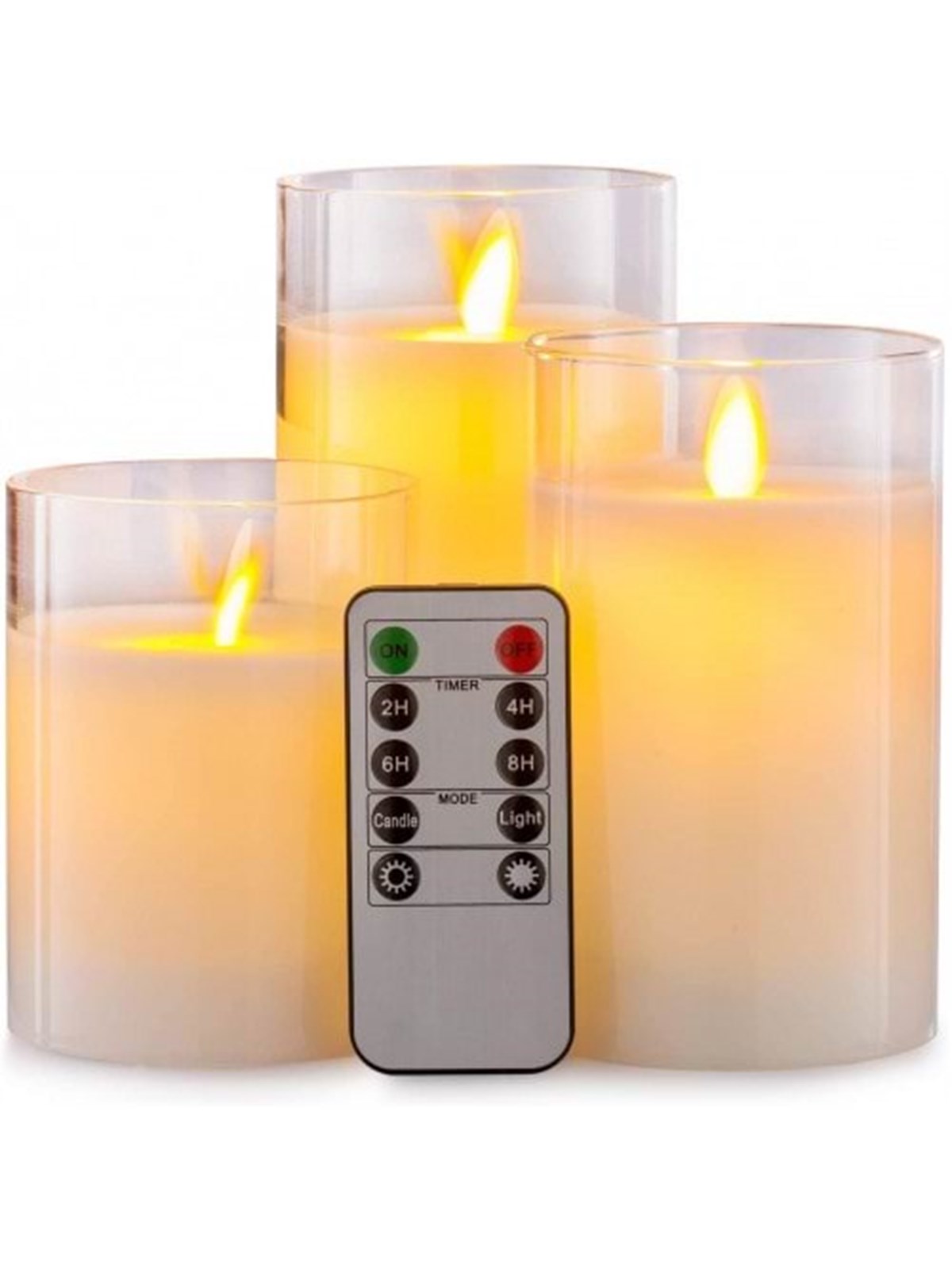 Pro 3 stk. LED Bloklys - Transparent, Gadget
