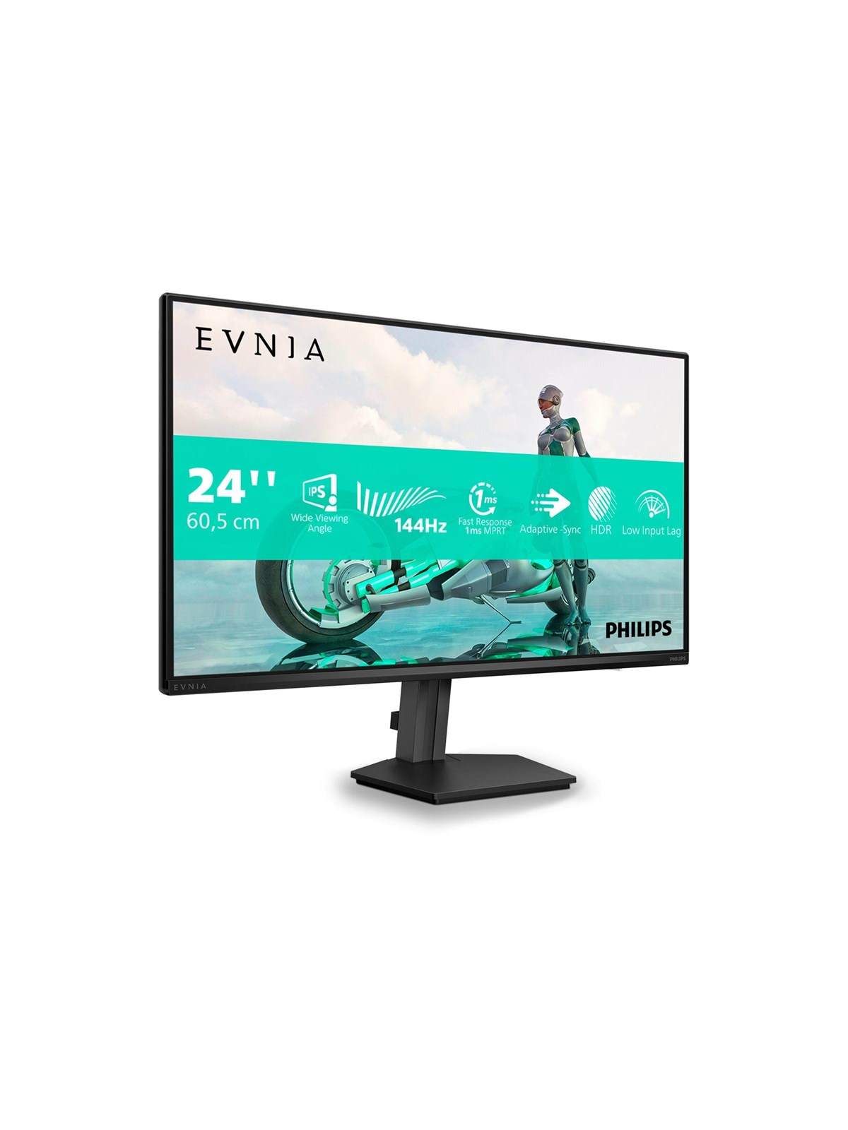 24" Philips Evnia 3000 24M2N3200NF - 1920x1080 (FHD) - 144Hz - IPS, Computerskærm