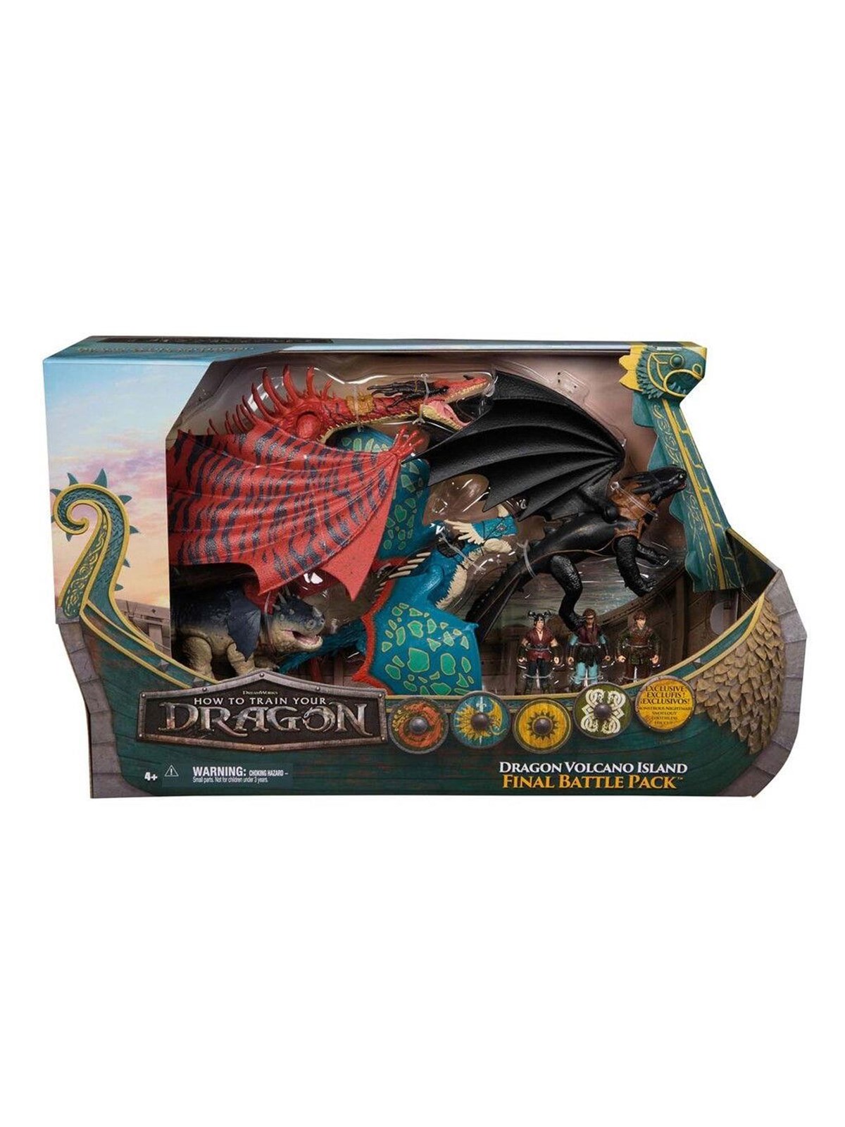 Dragons Movie Dragon Island Final Battle Set, Figur