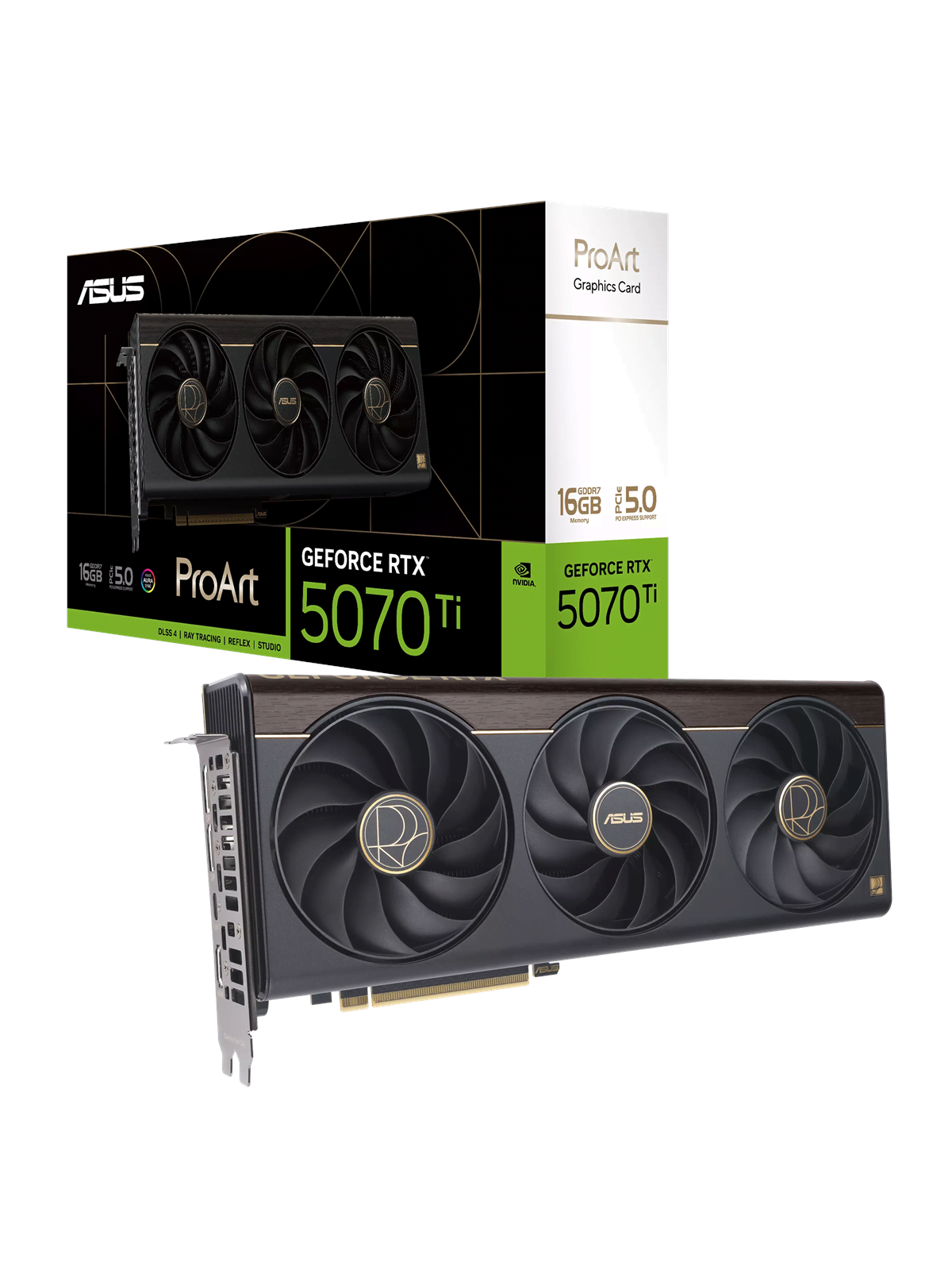 ASUS GeForce RTX 5070 Ti ProArt OC - 16GB GDDR7 RAM - Grafikkort, Grafikkort