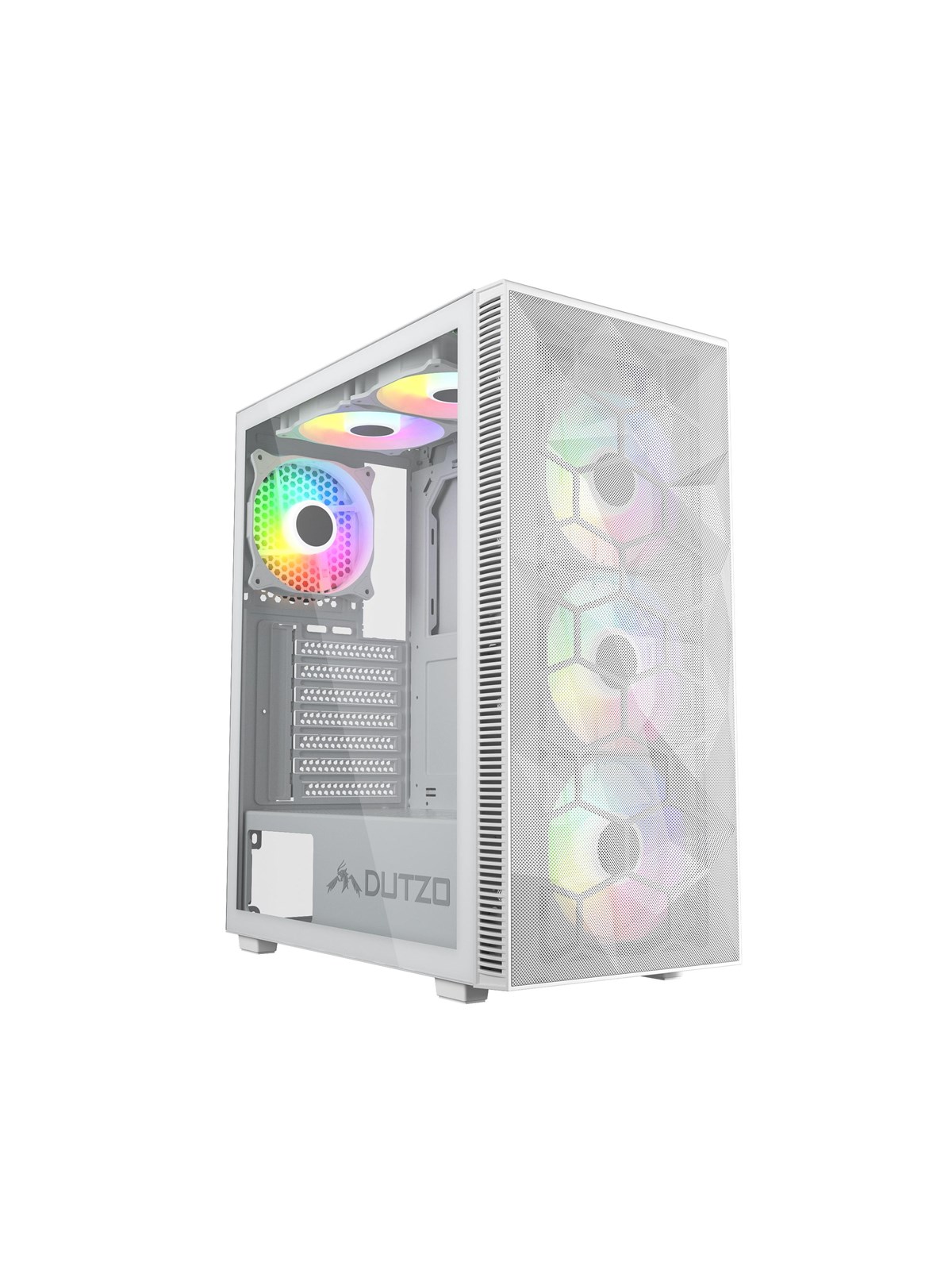DUTZO C331 PWM ARGB - Kabinet - Miditower - Hvid, Kabinet