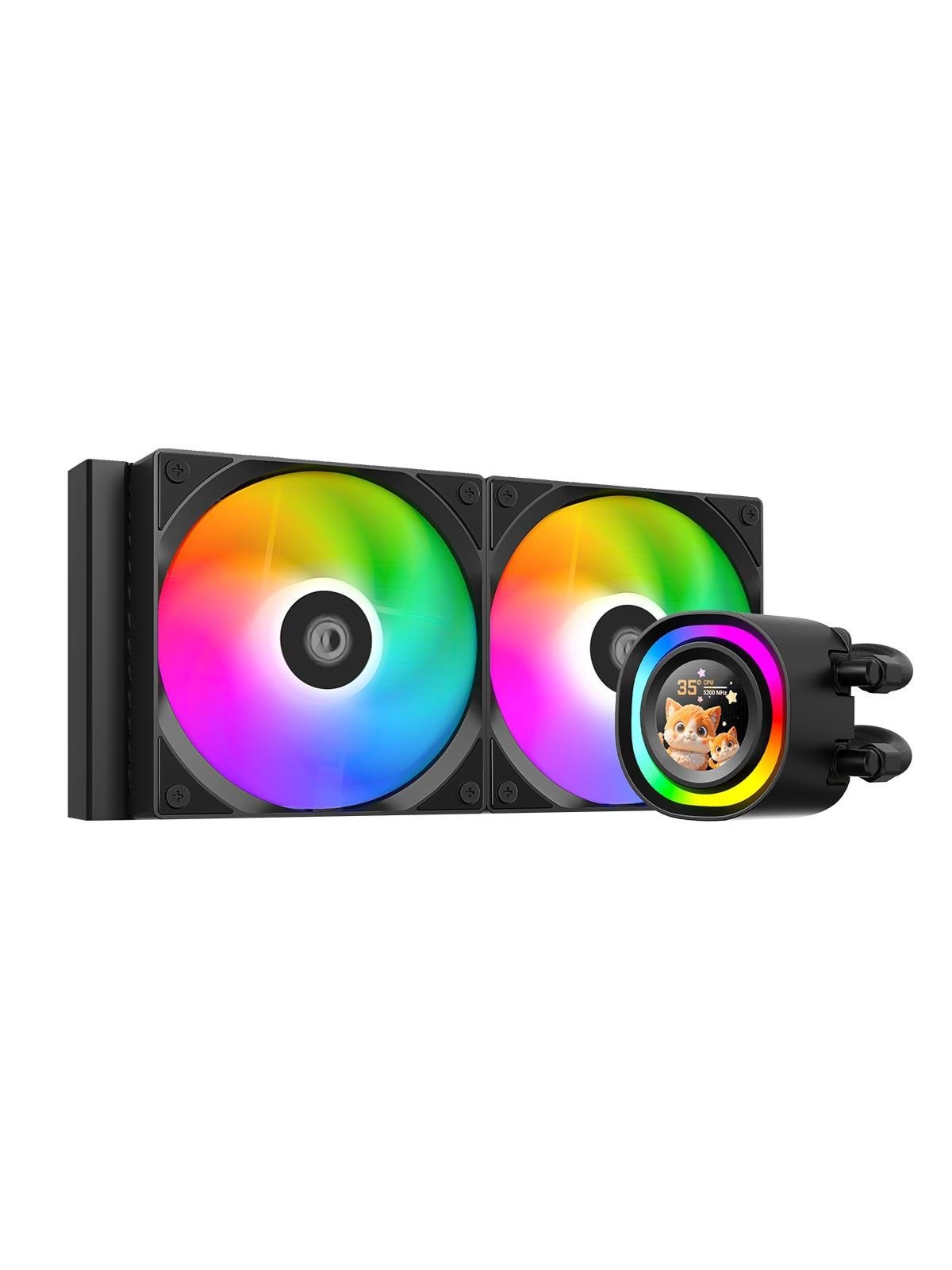 ID-Cooling FX240 LCD - CPU Vandkøling - Max 25 dBA, Cpu Køler