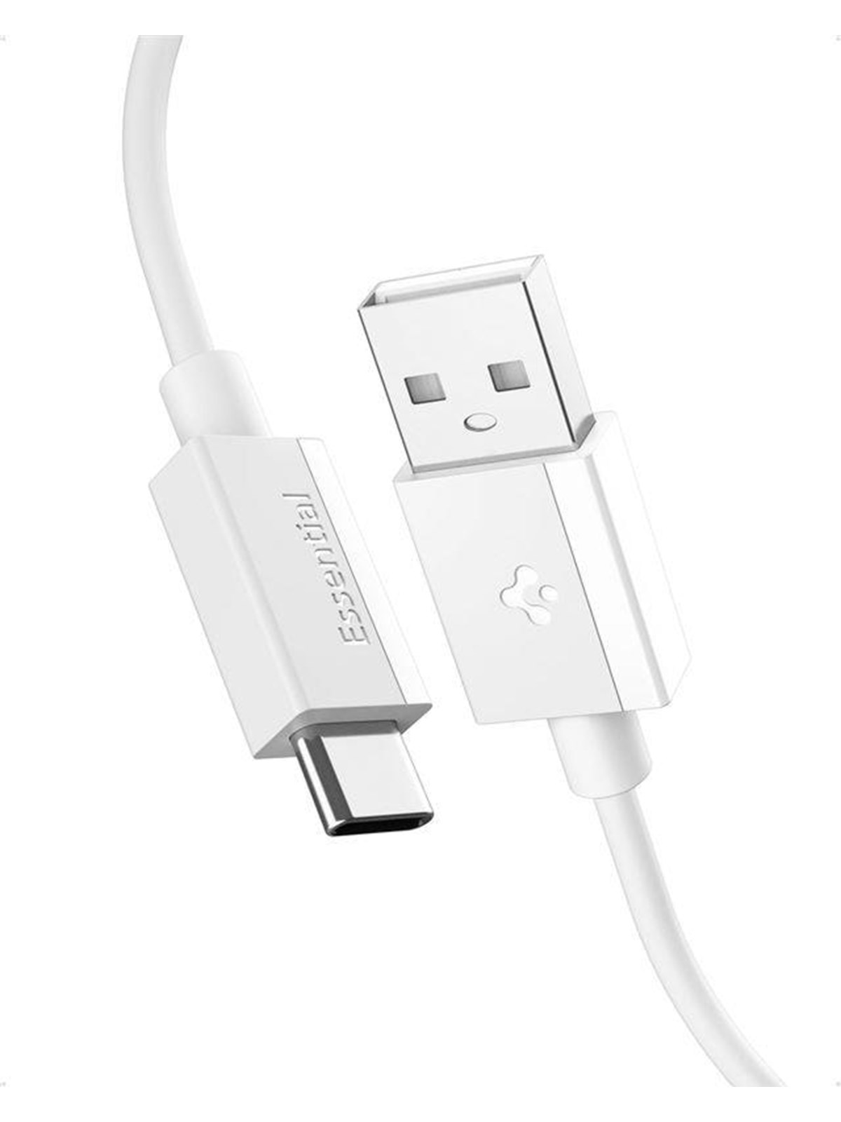 Spigen Essential 60W - USB-A USB-C - 2m - Hvid, Usb Kabel