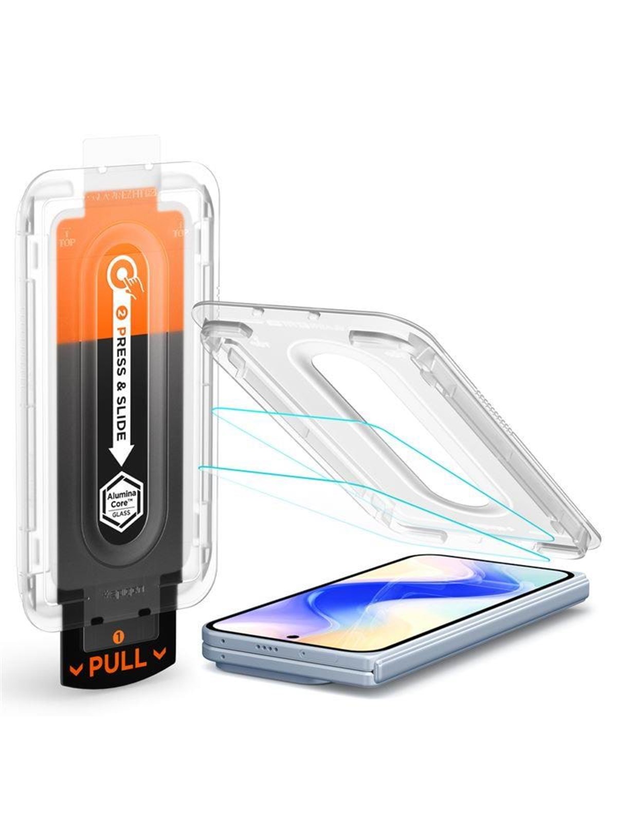 Spigen Glass tR EZ Fit Pro 2 Pack - transparency - Google Pixel 10 Pro Fold