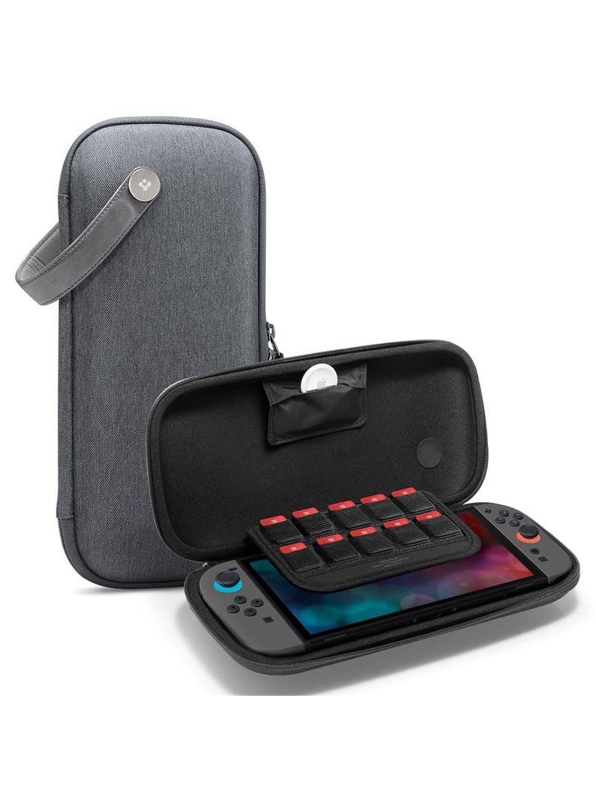 Spigen Klasden Pouch - charcoal gray - Nintendo Switch 2 - Miscellaneous Tilbehør til spillekonsol - Nintendo Switch 2