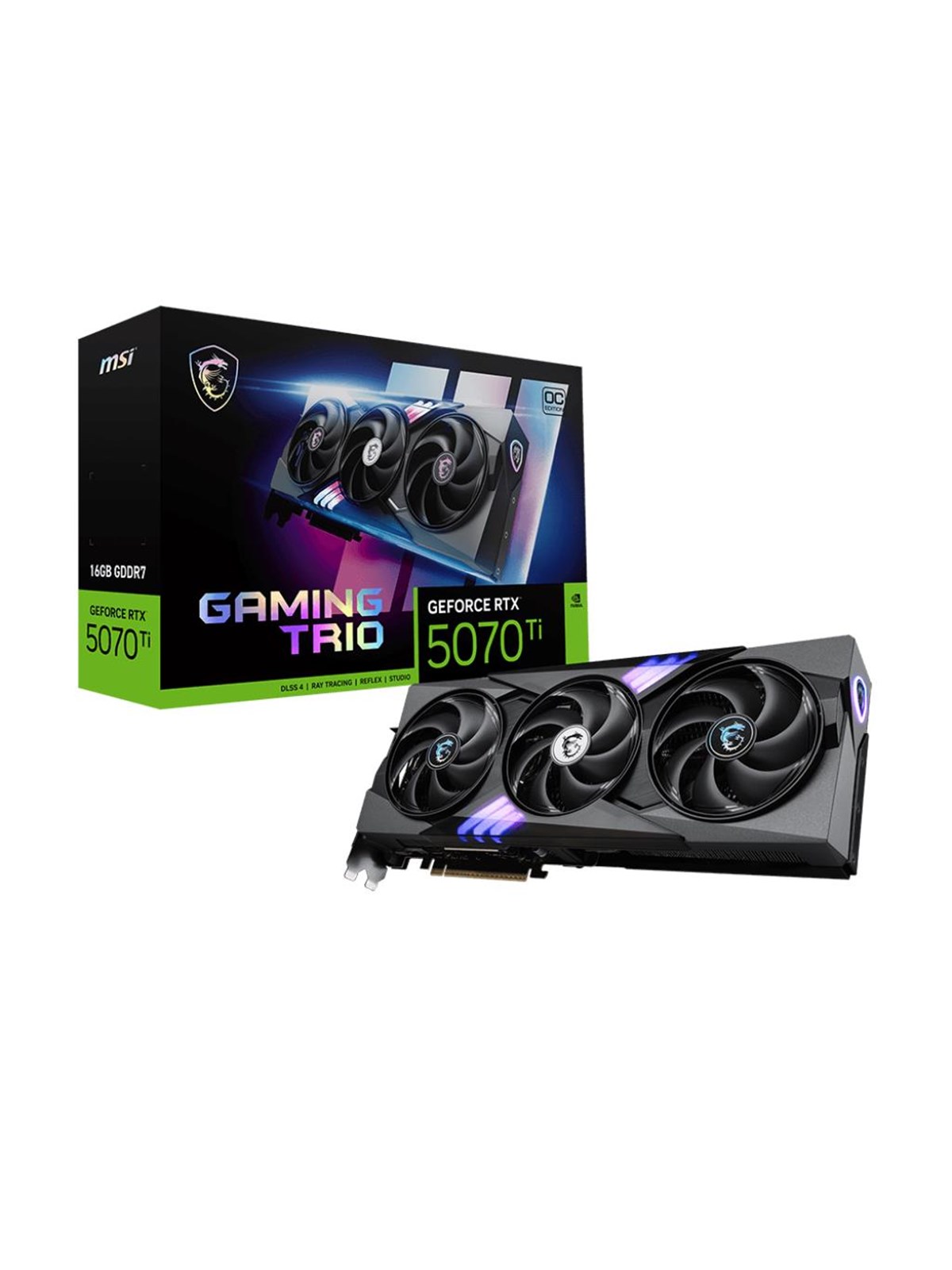 MSI GeForce RTX 5070 Ti GAMING TRIO OC - 16GB GDDR7 RAM - Grafikkort, Grafikkort