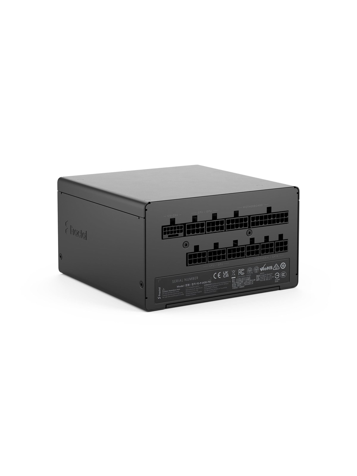 Fractal Design Ion 3 Gold 750W Strømforsyning - 750 Watt - 140 mm - ATX 3.1 - 80 Plus Gold certified
