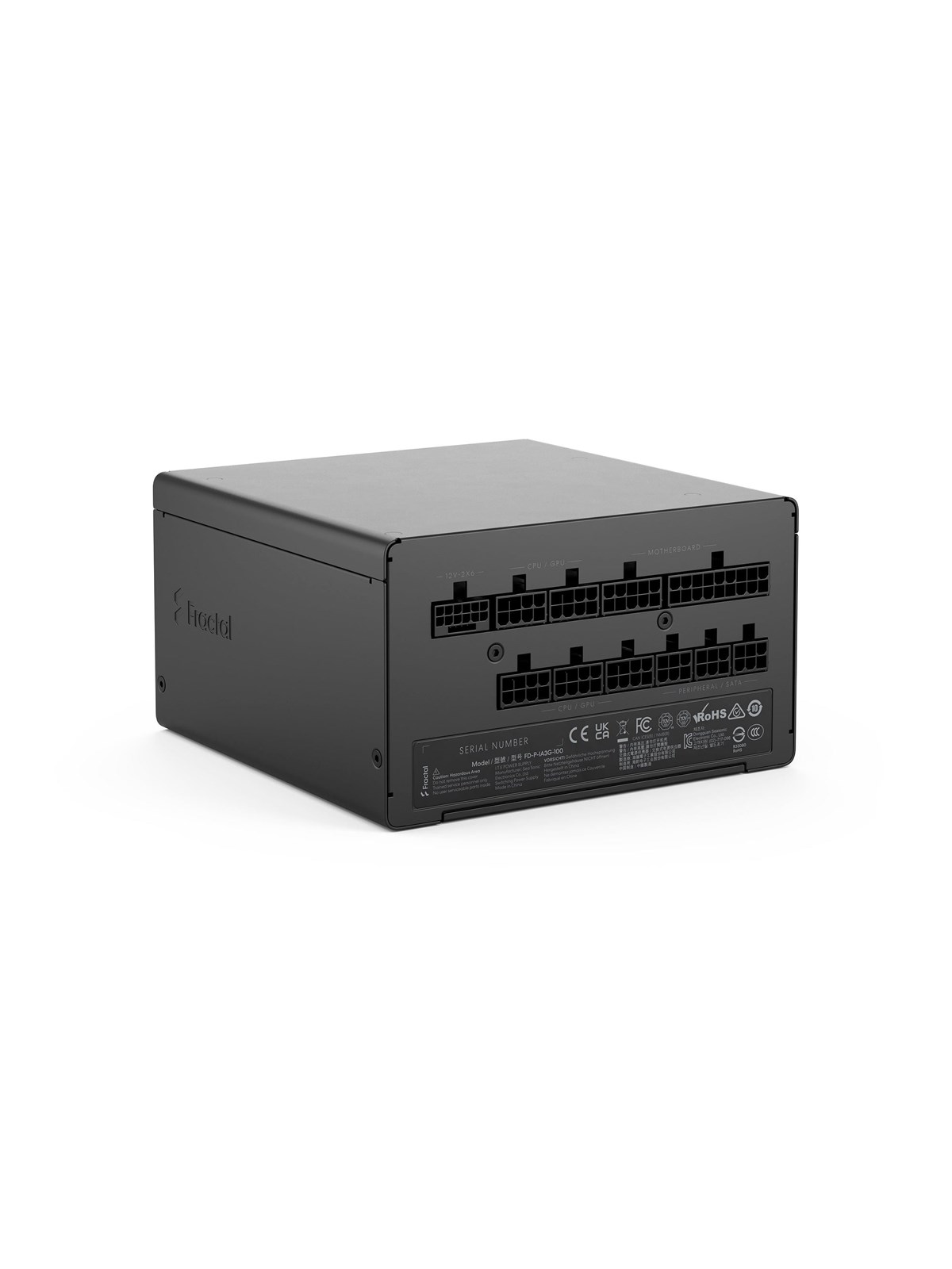Fractal Design Ion 3 Gold 1000W Strømforsyning - 1000 Watt - 140 mm - ATX 3.1 - 80 Plus Gold certified