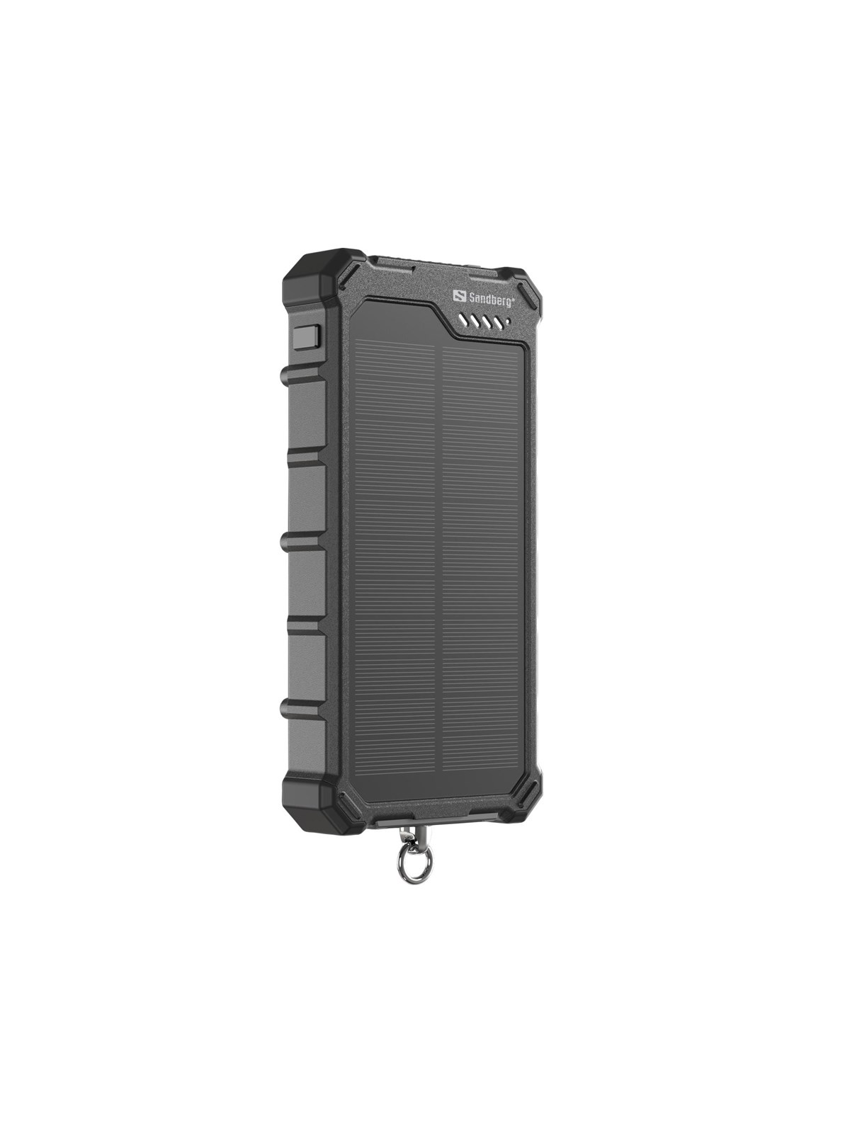 Sandberg Solar Powerbank CampLED 10000 Powerbank - Sort - 10000 mAh, Powerbank