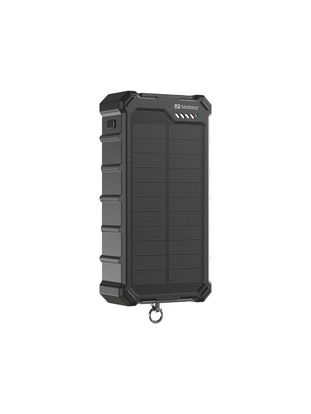 Sandberg Solar Powerbank CampLED 20000 Powerbank - Sort - 20000 mAh, Powerbank