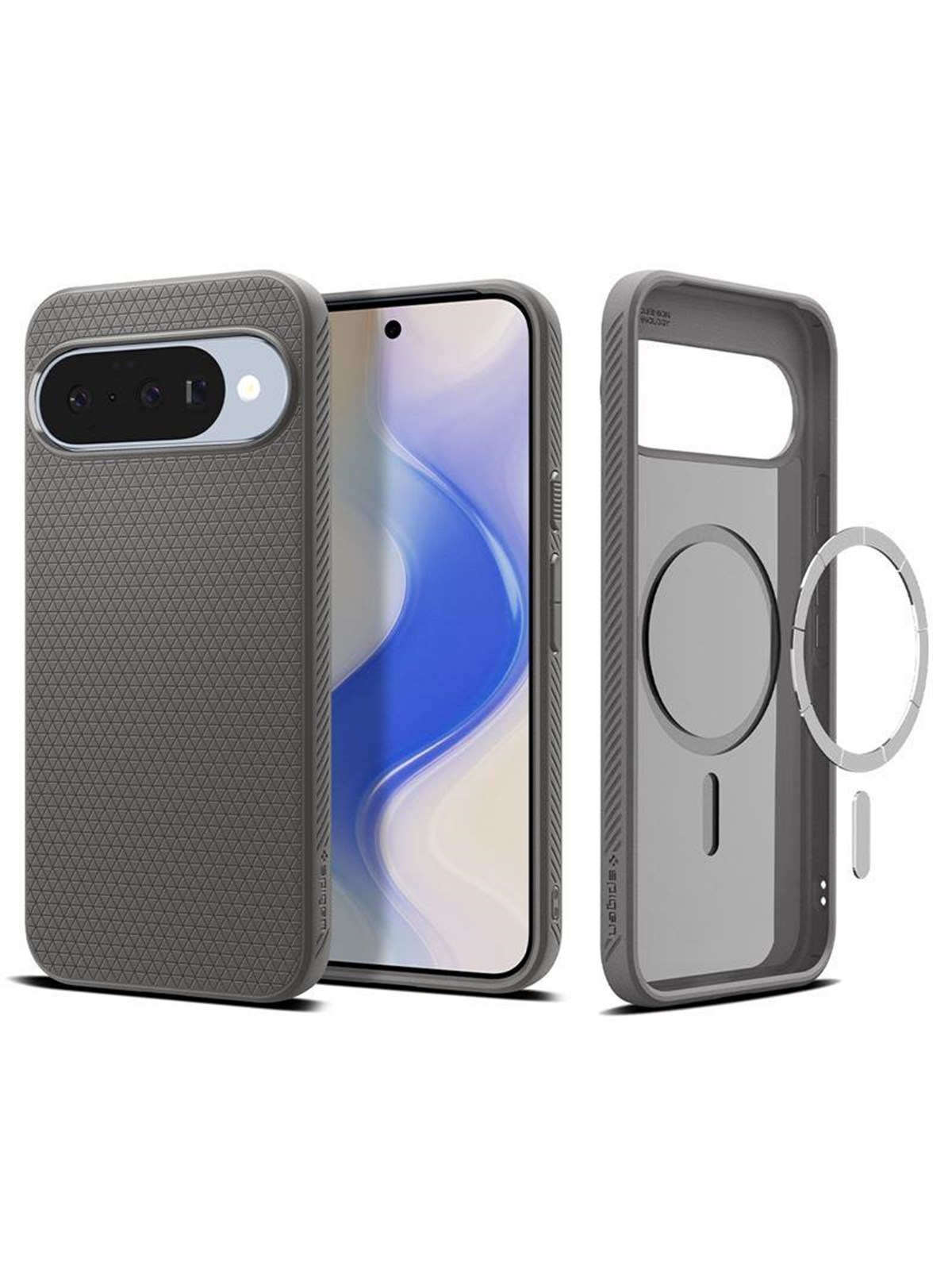Spigen Liquid Air MagSafe marble gray - Google Pixel 10 Pro/Pixel 10, Mobilcover