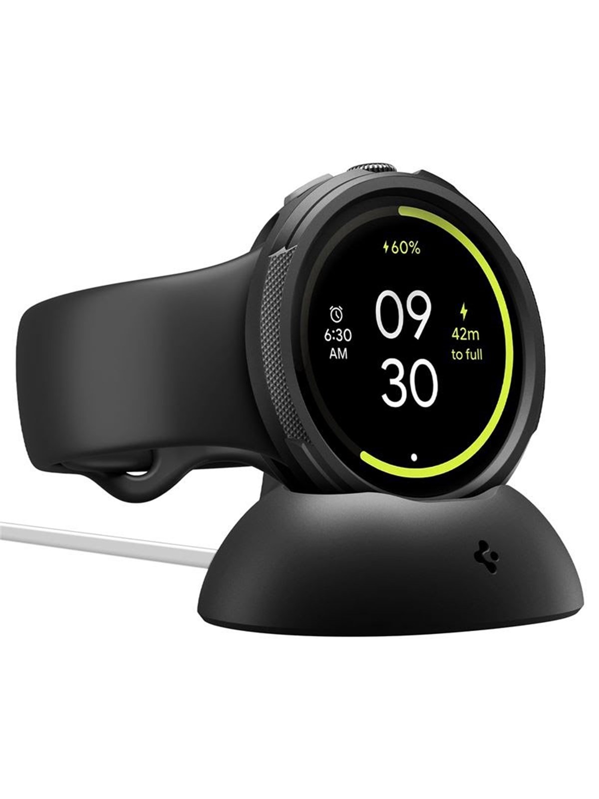 Spigen Liquid Air + Stand - matte black - Google Pixel Watch 4 41mm, Smartwatch Tilbehør