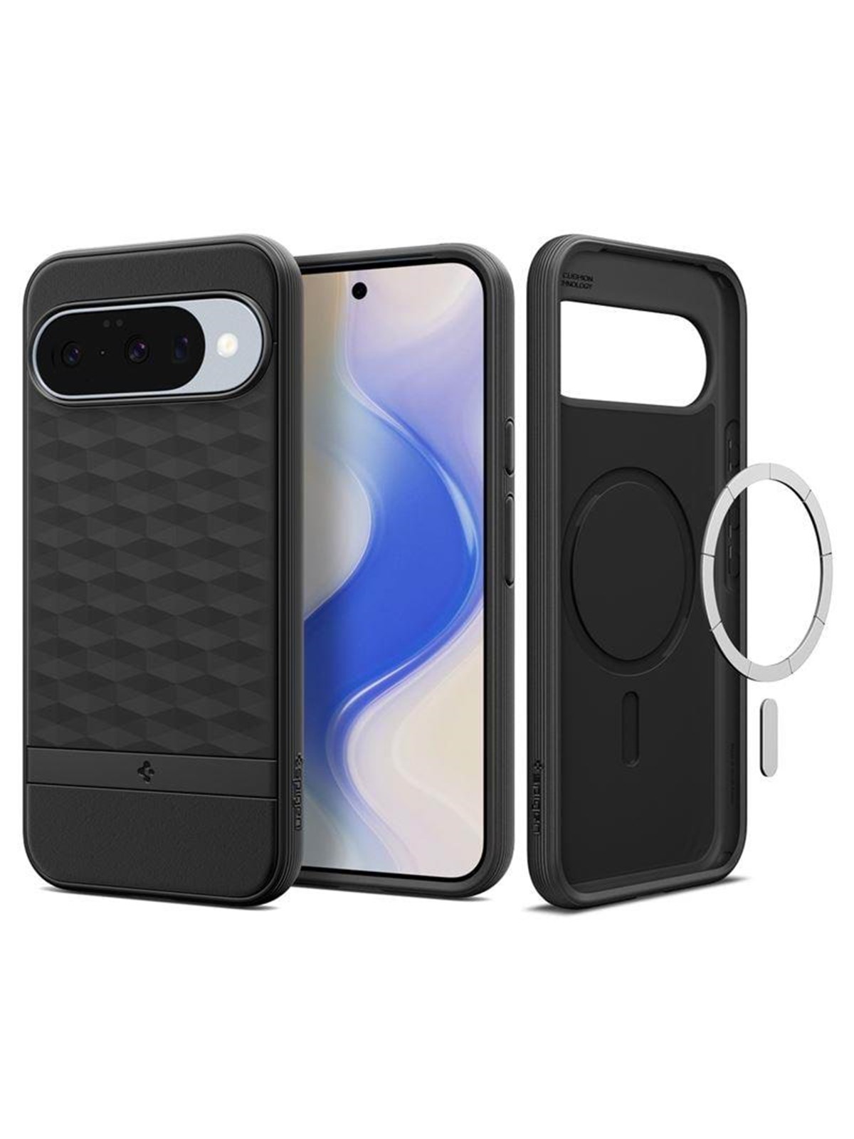 Spigen Parallax MagSafe - matte black - Google Pixel 10 Pro/Pixel 10, Mobilcover