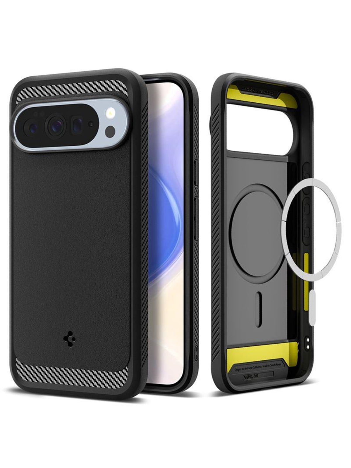 Spigen Rugged Armor MagSafe - matte black - Google Pixel 10 Pro XL, Mobilcover