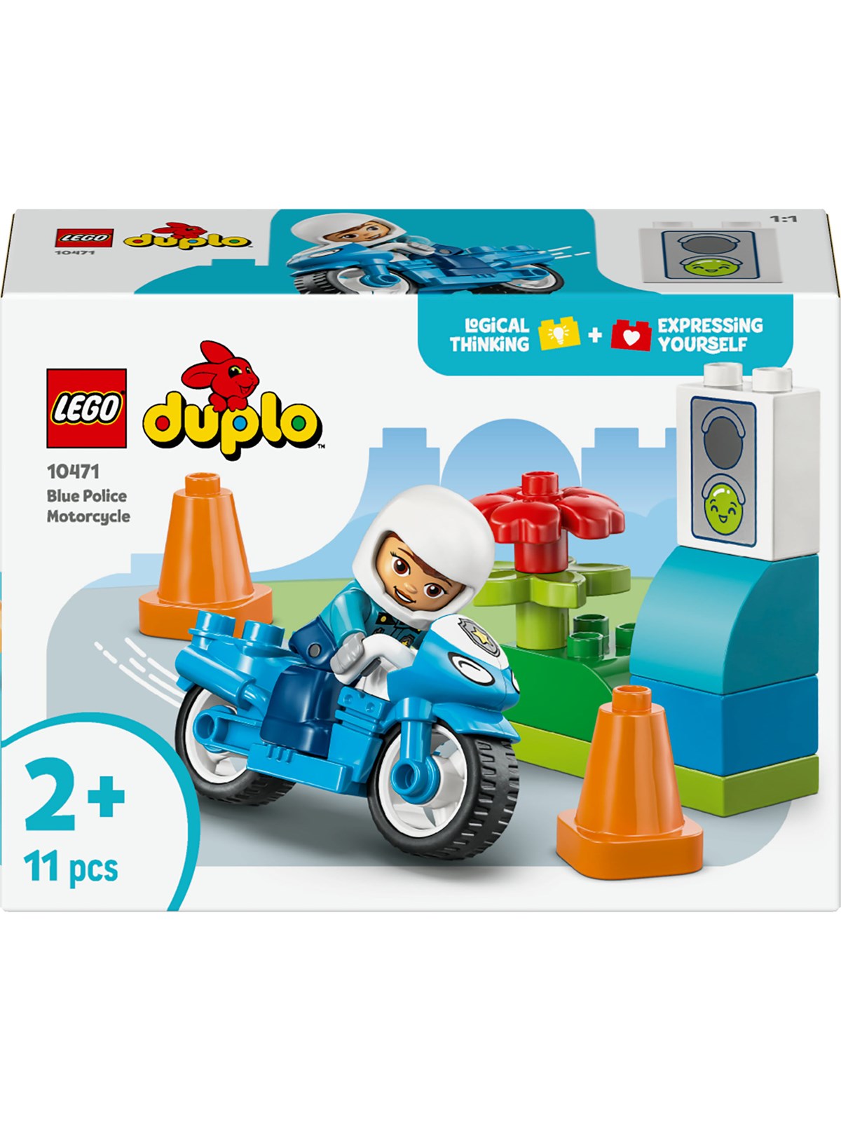 LEGO DUPLO 10471 Blå politimotorcykel