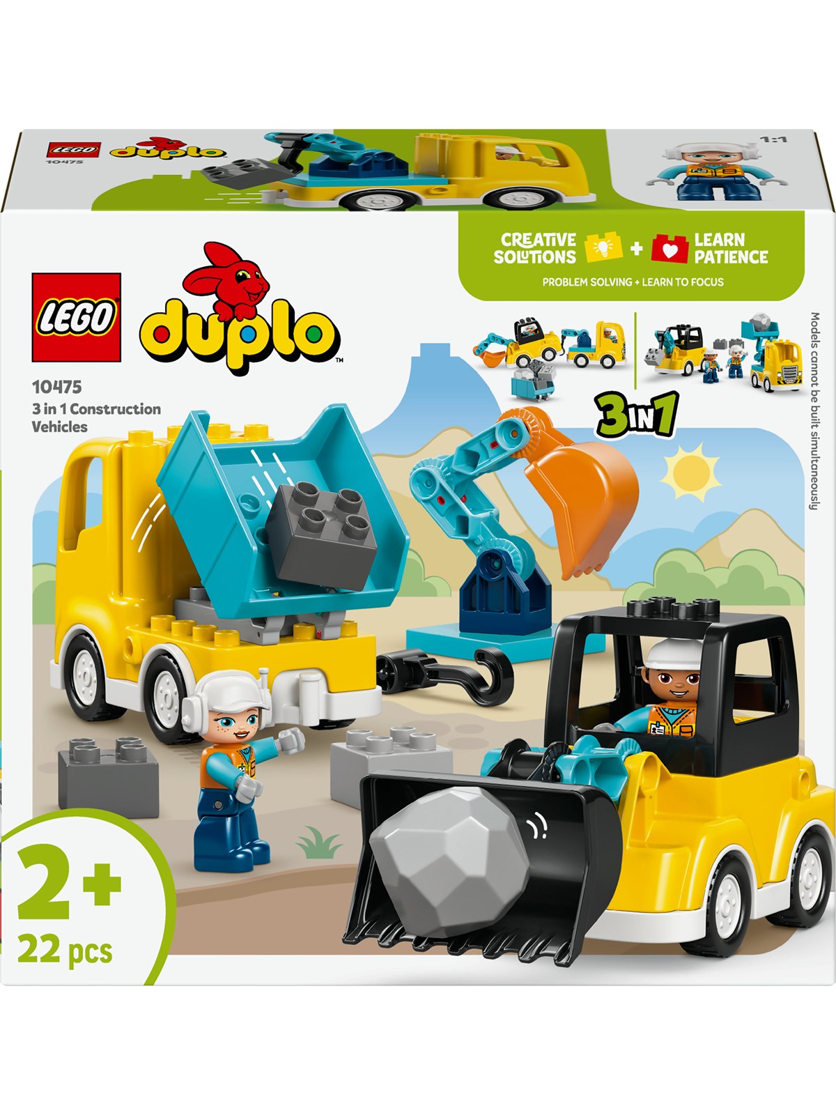 LEGO DUPLO 10475 3-i-1 Entreprenørmaskiner