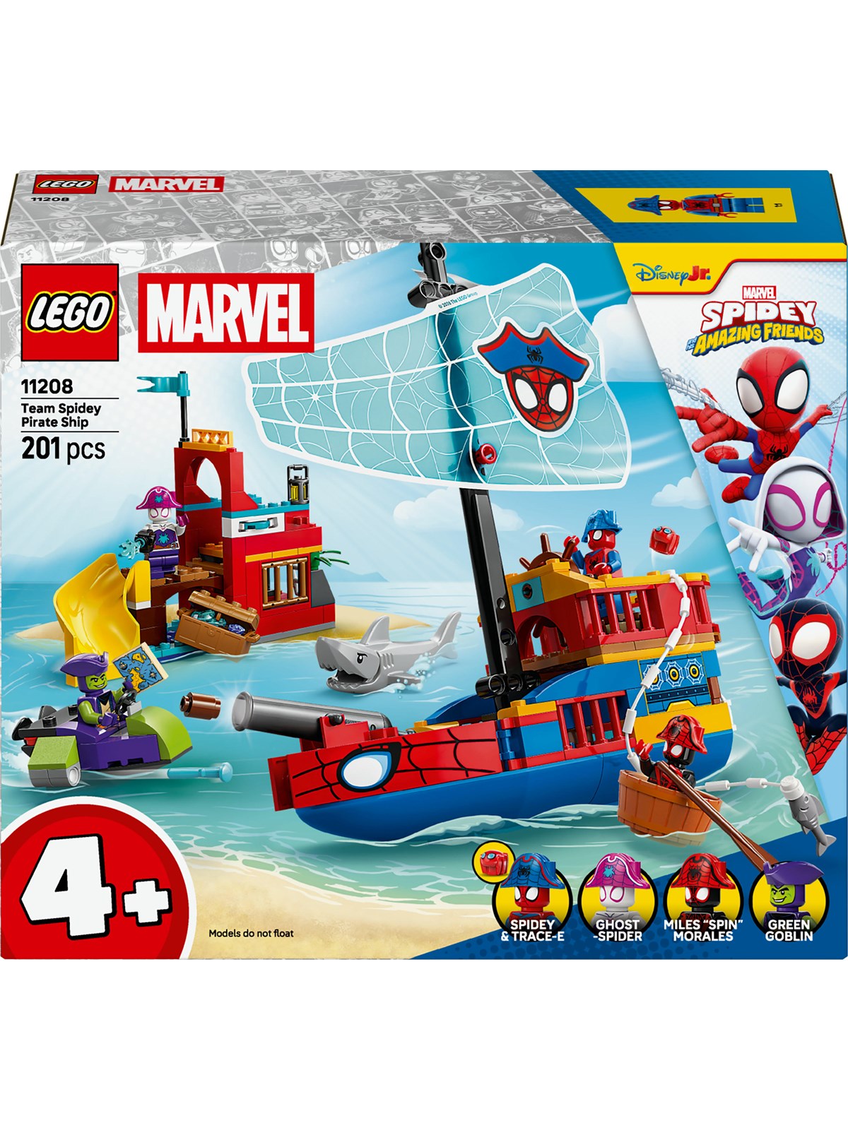LEGO Super Herøs Marvel 11208 Team Spideys piratskib