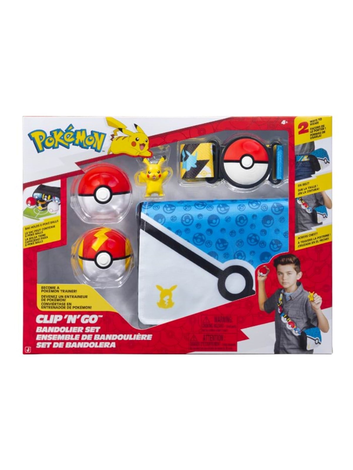 Pokemon Clip 'N' Go Pikachu Bandolier Sæt, Pokemon