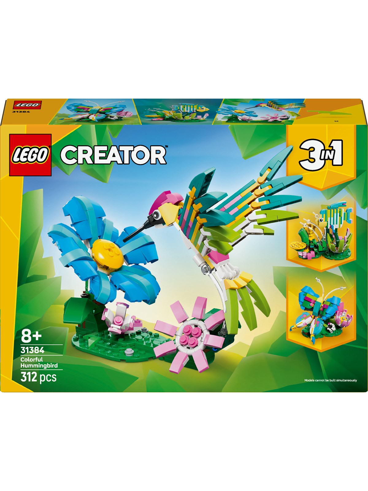 LEGO Creator 31384 Vilde dyr: Farverig kolibri
