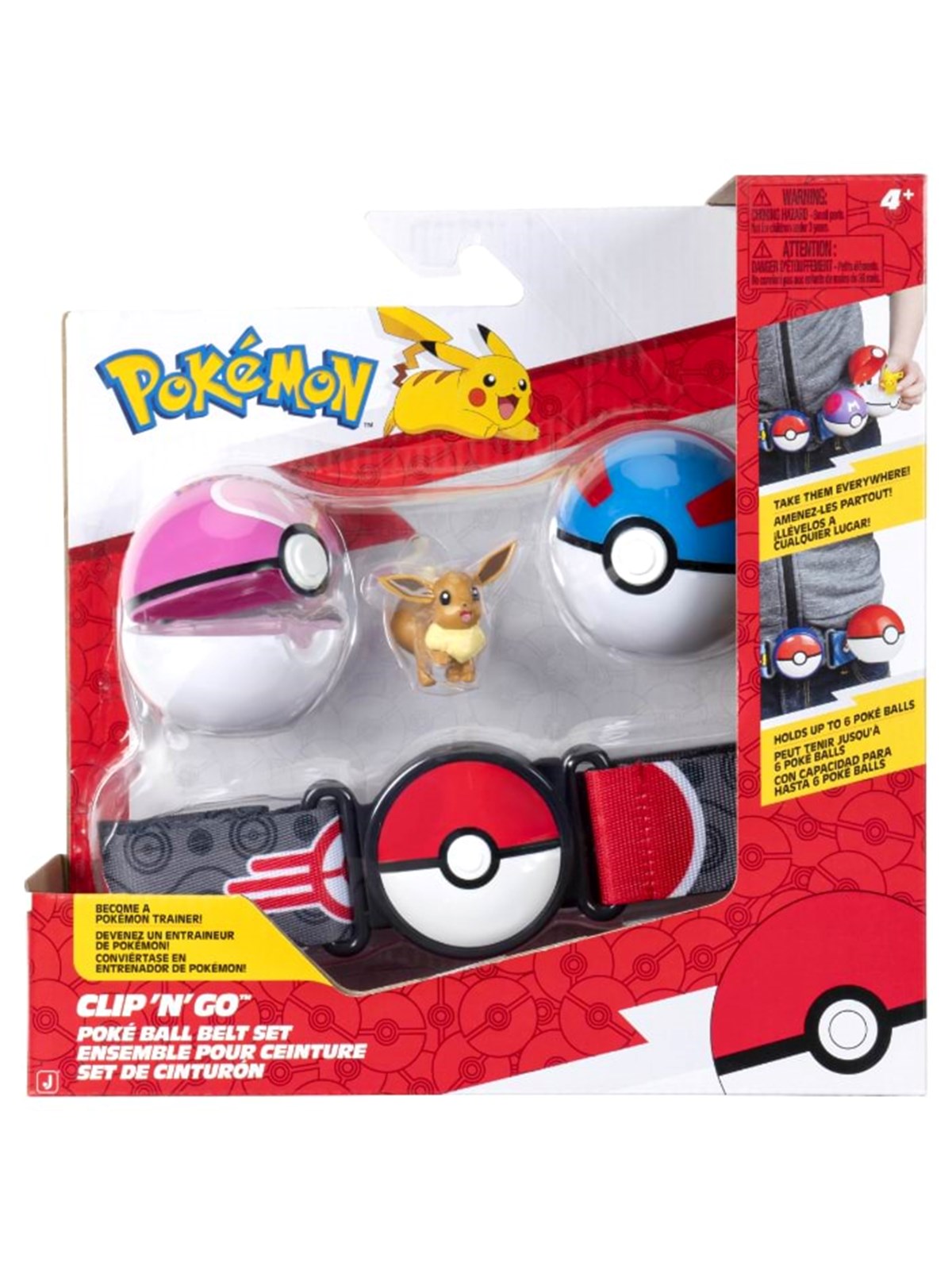 Pokemon CLIP N GO BELT SET EEVEE, Pokemon