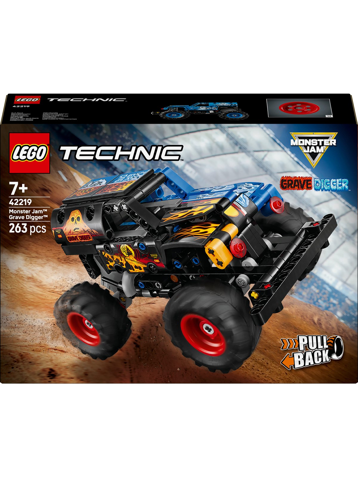 LEGO Technic 42219 Monster Jam Grave Digger Fire and Ice