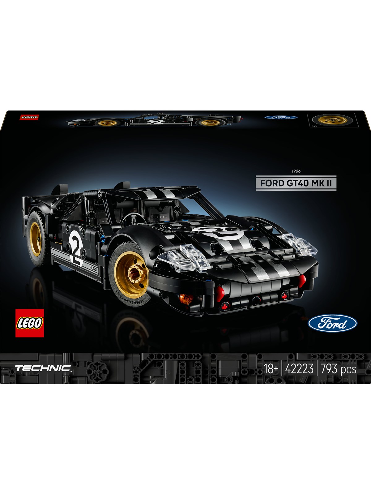 LEGO Technic 42223 1966 Ford GT40 MKII-racerbil