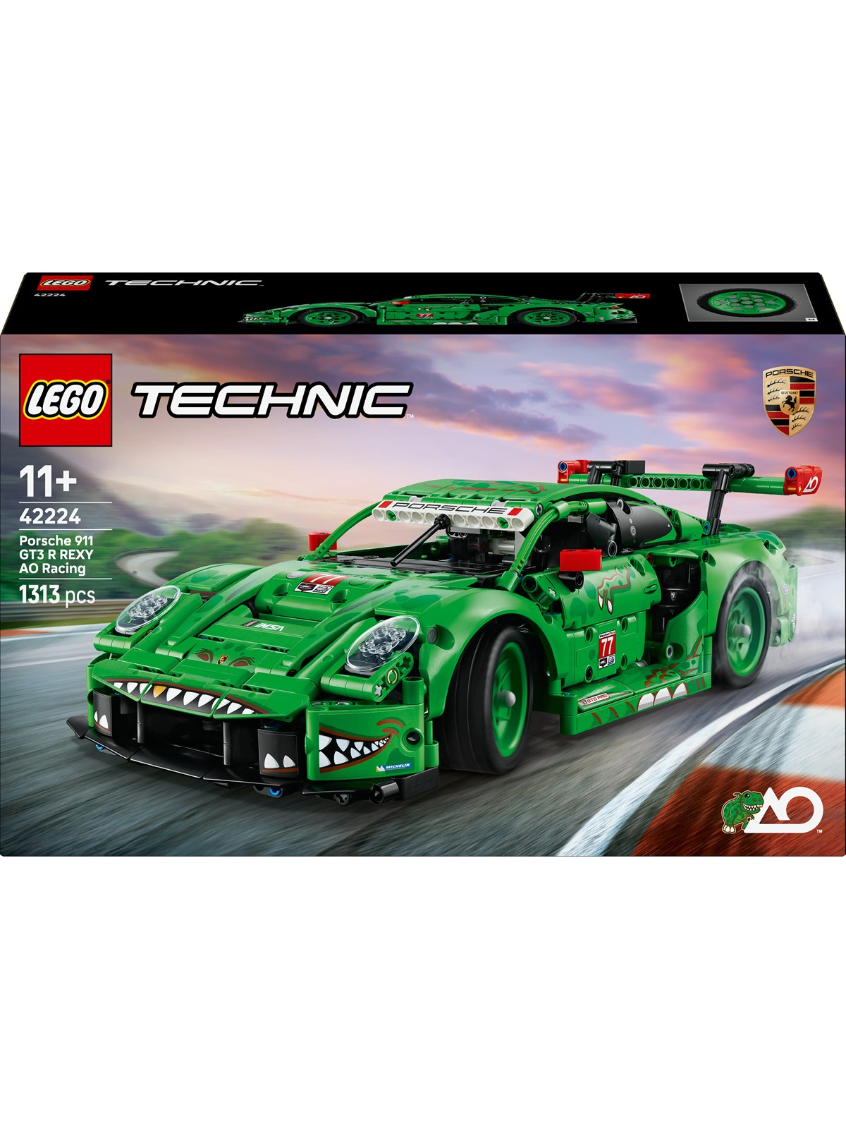 LEGO Technic 42224 Porsche 911 GT3 R REXY AO Racing-racerbil