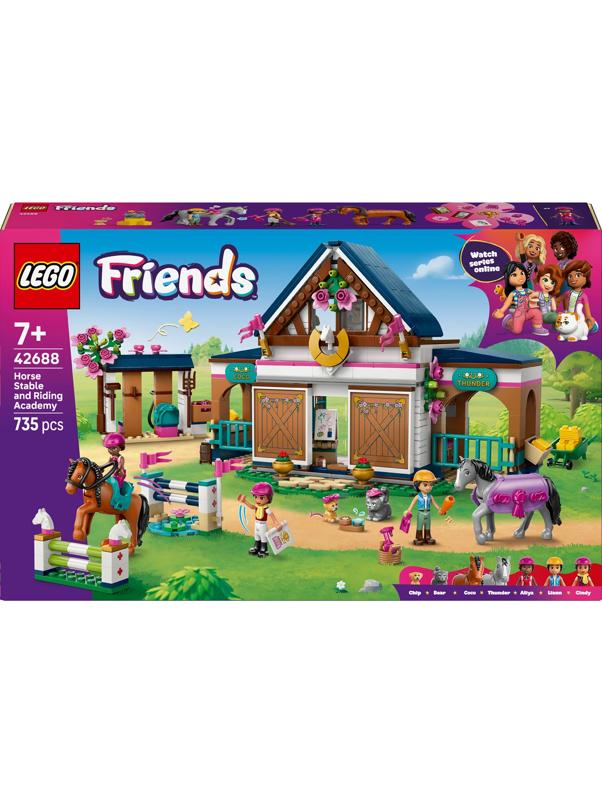 LEGO Friends 42688 Hestestald og rideskole