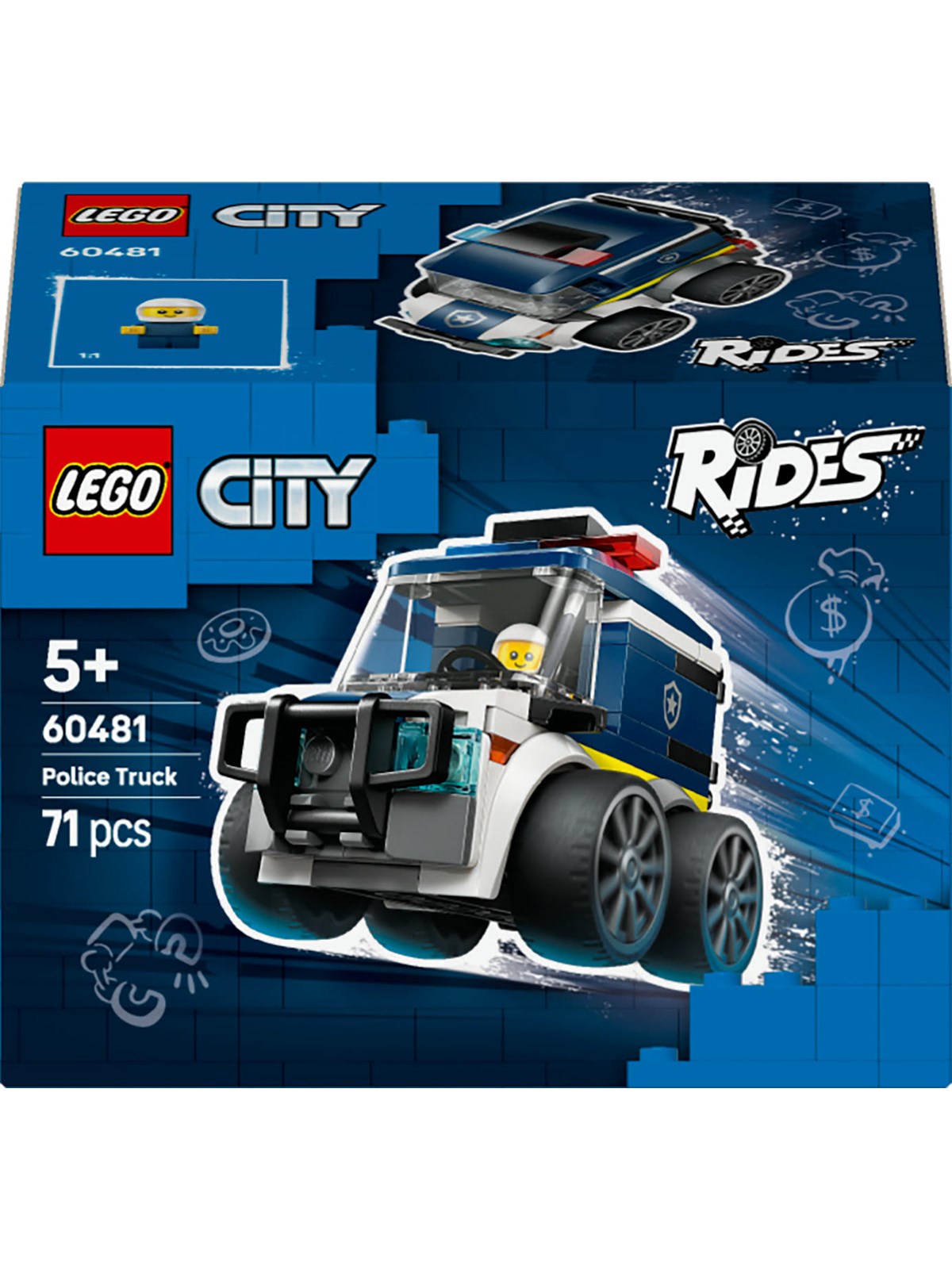 LEGO City 60481 Motorer - Politivogn