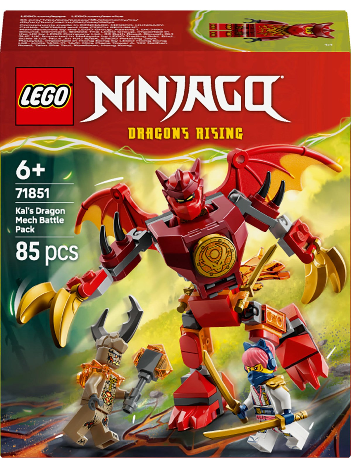 LEGO Ninjago 71851 Kais drage-mech - kamppakke