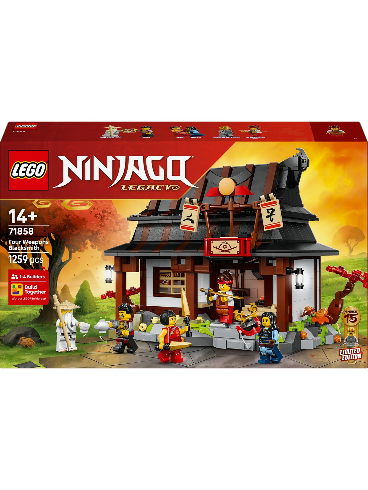LEGO Ninjago 71858 De Fire Våben-smedjen - 15-års jubilæum