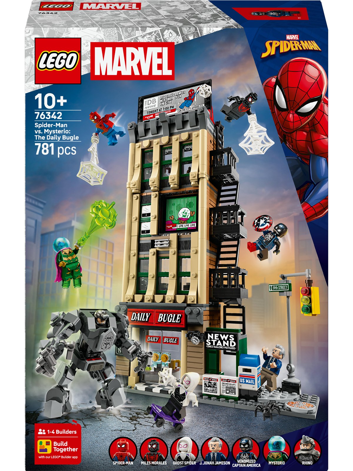 LEGO Marvel 76342 Spider-Man mod Mysterio: Daily Bugle