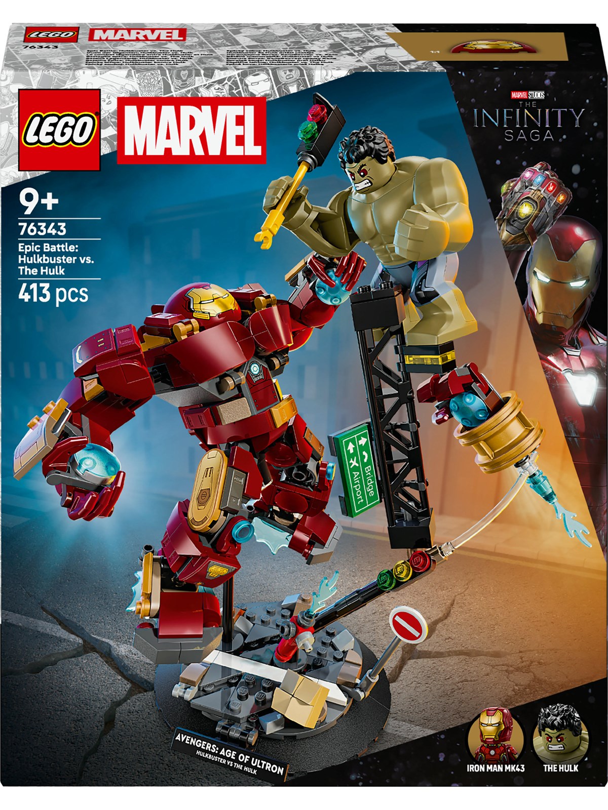 LEGO Super Herøs Marvel 76343 Episk kamp: Hulkbuster mod Hulk