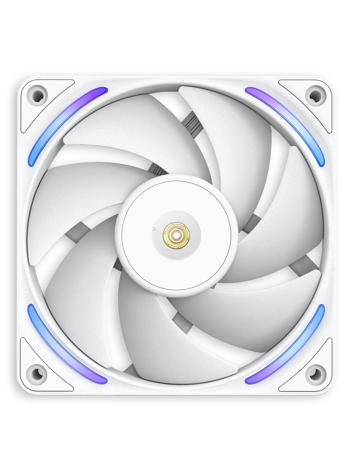 NZXT F120X - Kabinet køler - 120mm - Hvid med RGB - 41 dBA, Kabinetkøler