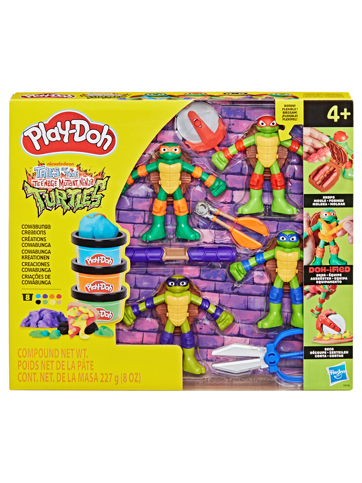 Play-Doh Teenage Mutant Ninja Turtles Cowabunga Creations Playset, Konstruktionslegetøj