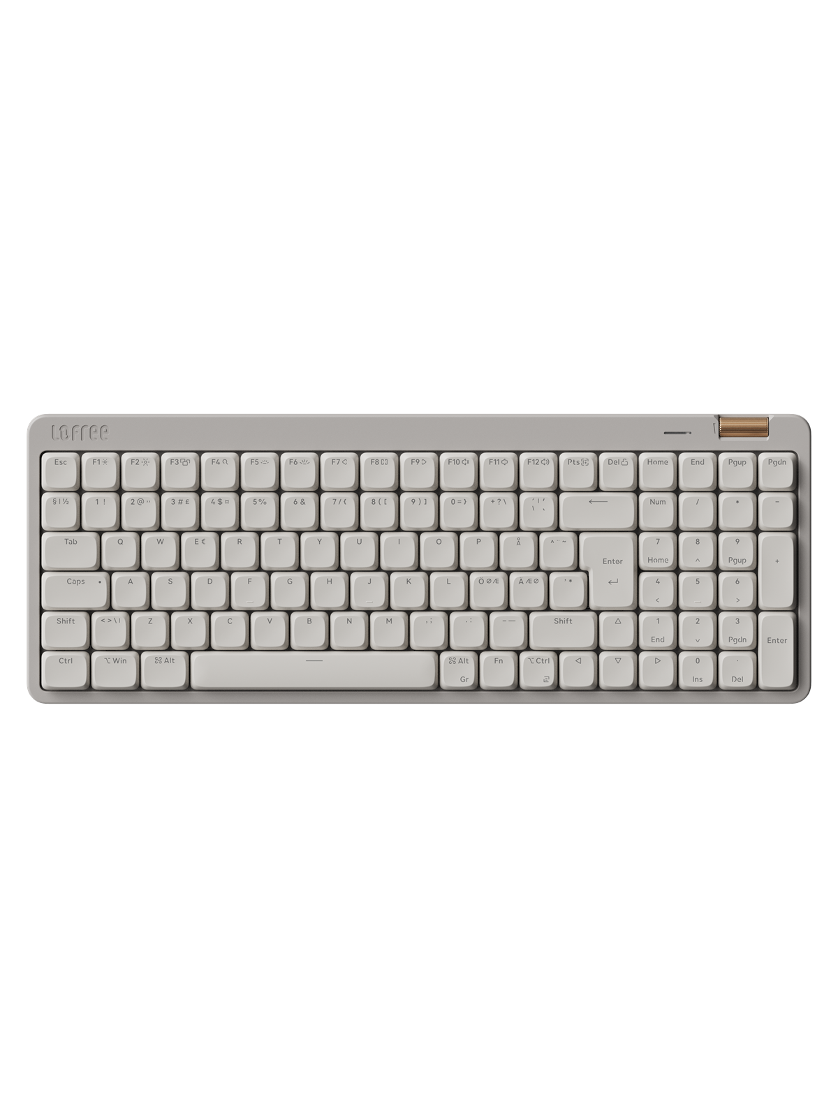 Lofree FLOW Lite 100 Marble Grey - Tastatur - Nordisk - Grå, Tastatur