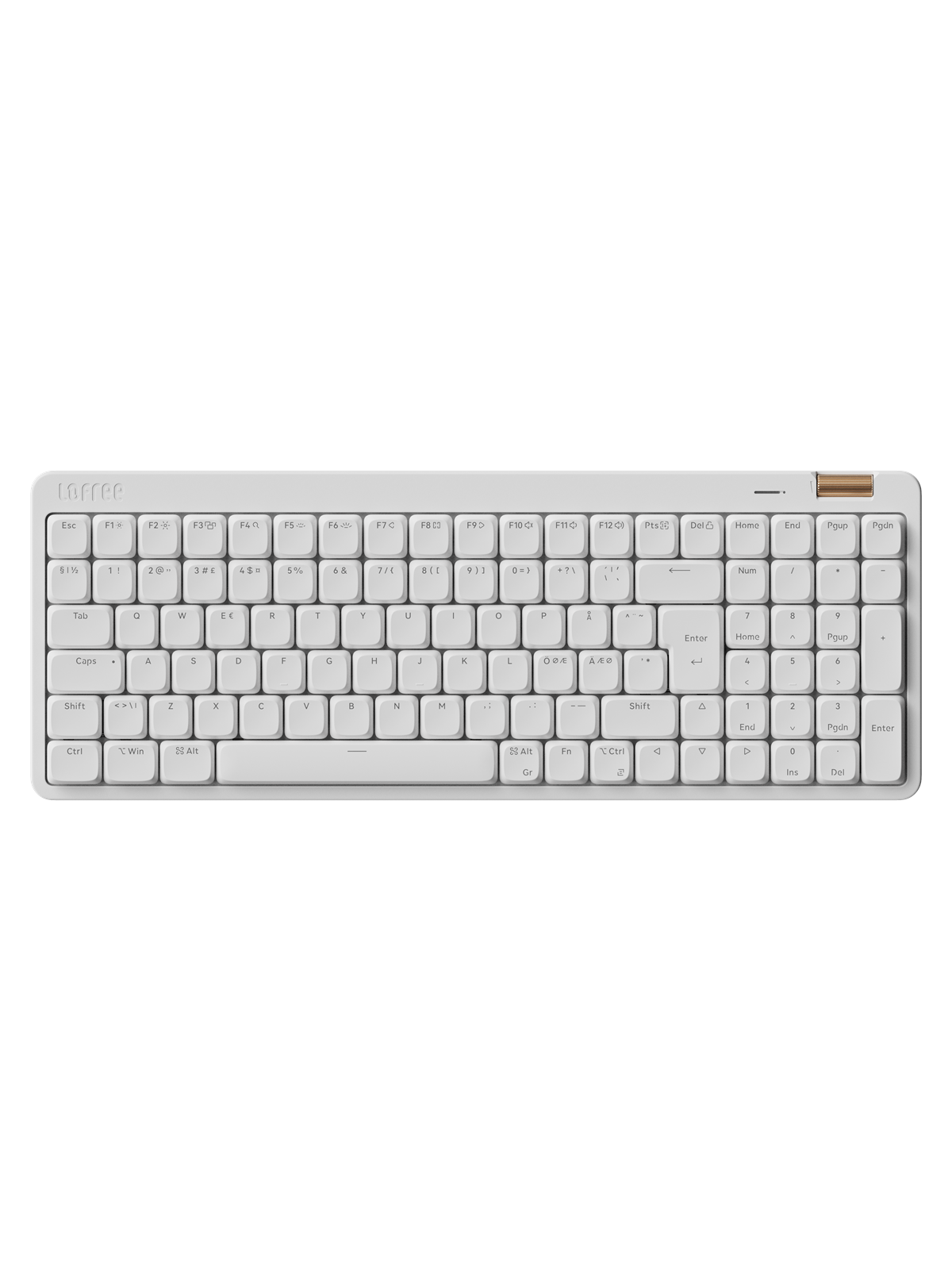 Lofree FLOW Lite 100 Off White - Tastatur - Nordisk - Hvid, Tastatur