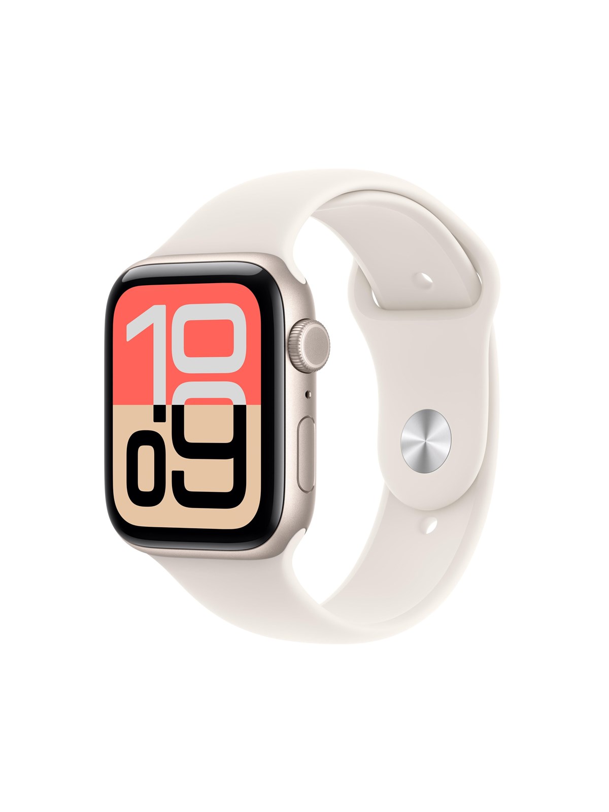 Apple Watch SE 3 GPS + Cellular 44mm Starlight Aluminium Case with Starlight Sport Band - M/L
