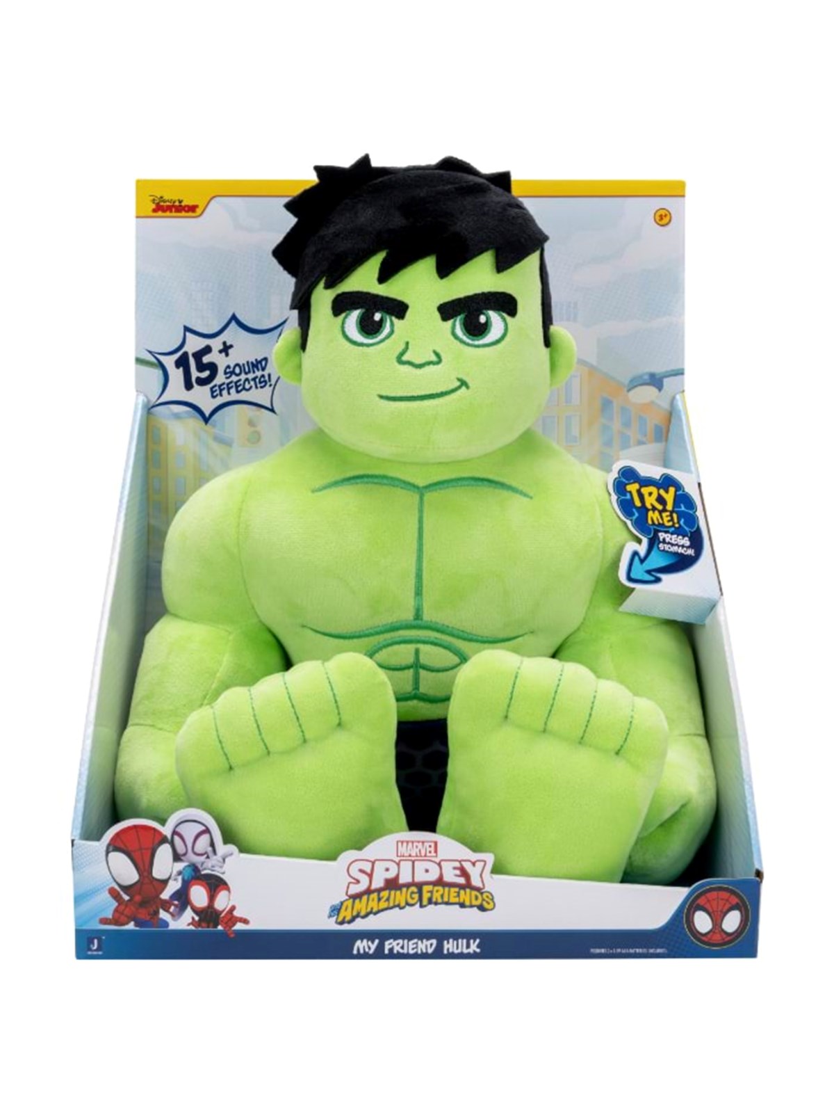 Spidey and His Amazing Friends SPIDEY MY FRIEND HULK FEATURE PLUSH, Bamser