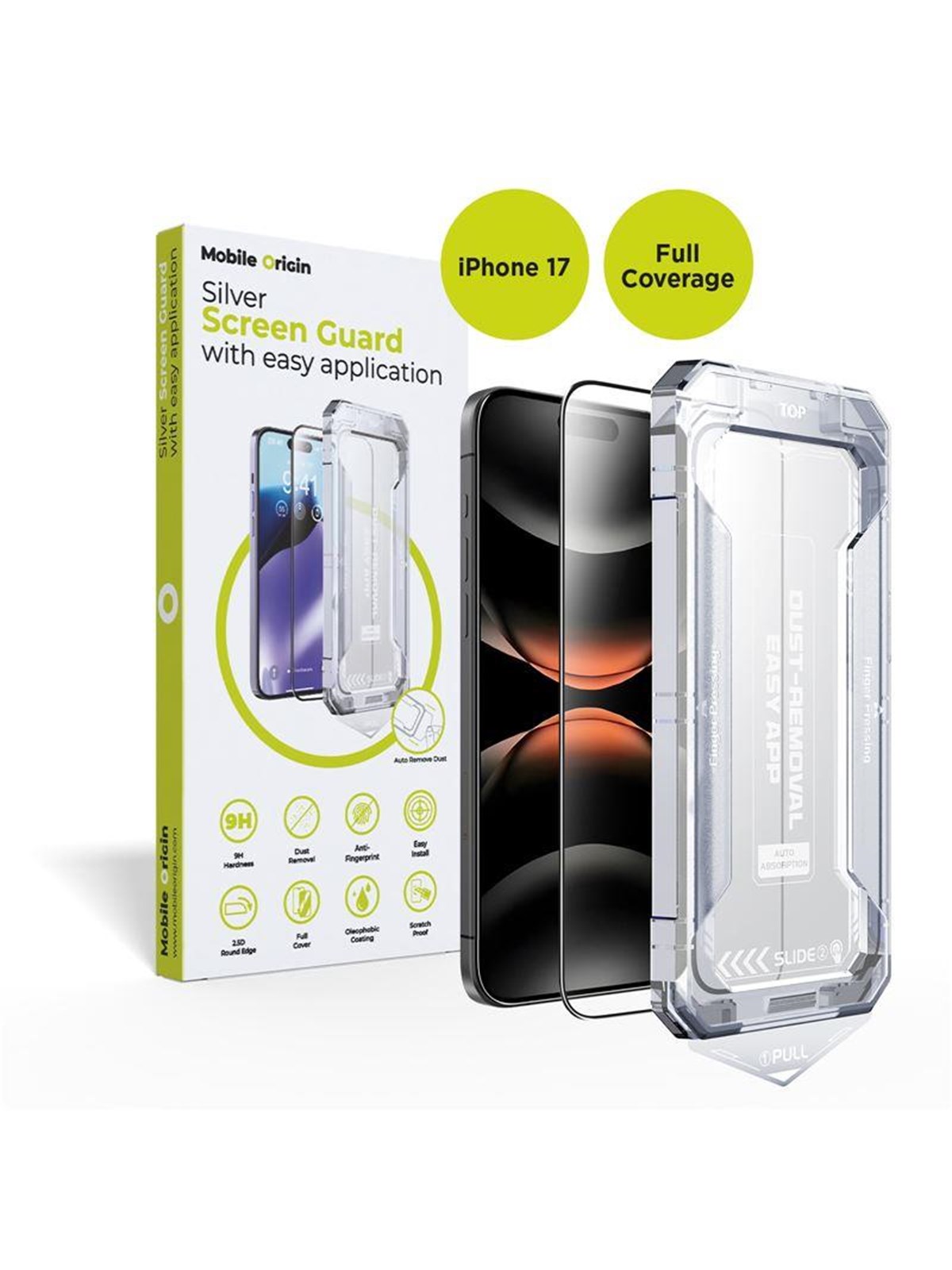 Mobile Origin Screen Guard with easy application - iPhone 17, Beskyttelsesglas