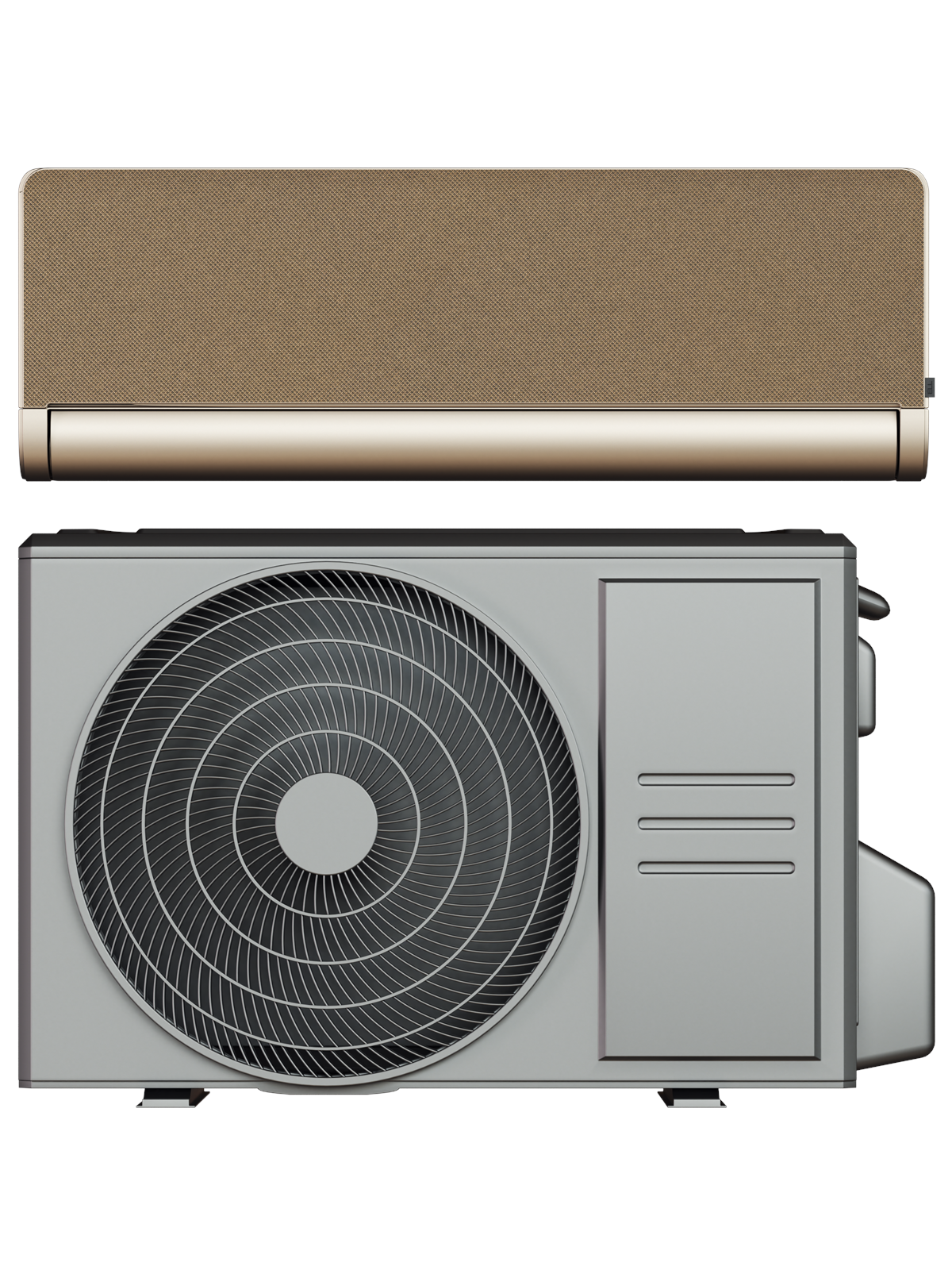 ELL Front Boost 18 luft/luft varmepumpe med WiFi, 5,28kW, 130 m², Golden
