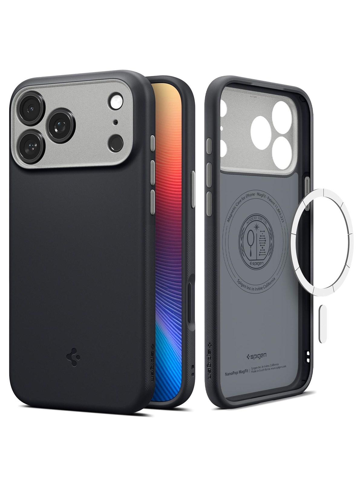 Spigen Nano Pop MagSafe - black sesame - iPhone 17 Pro, Mobilcover