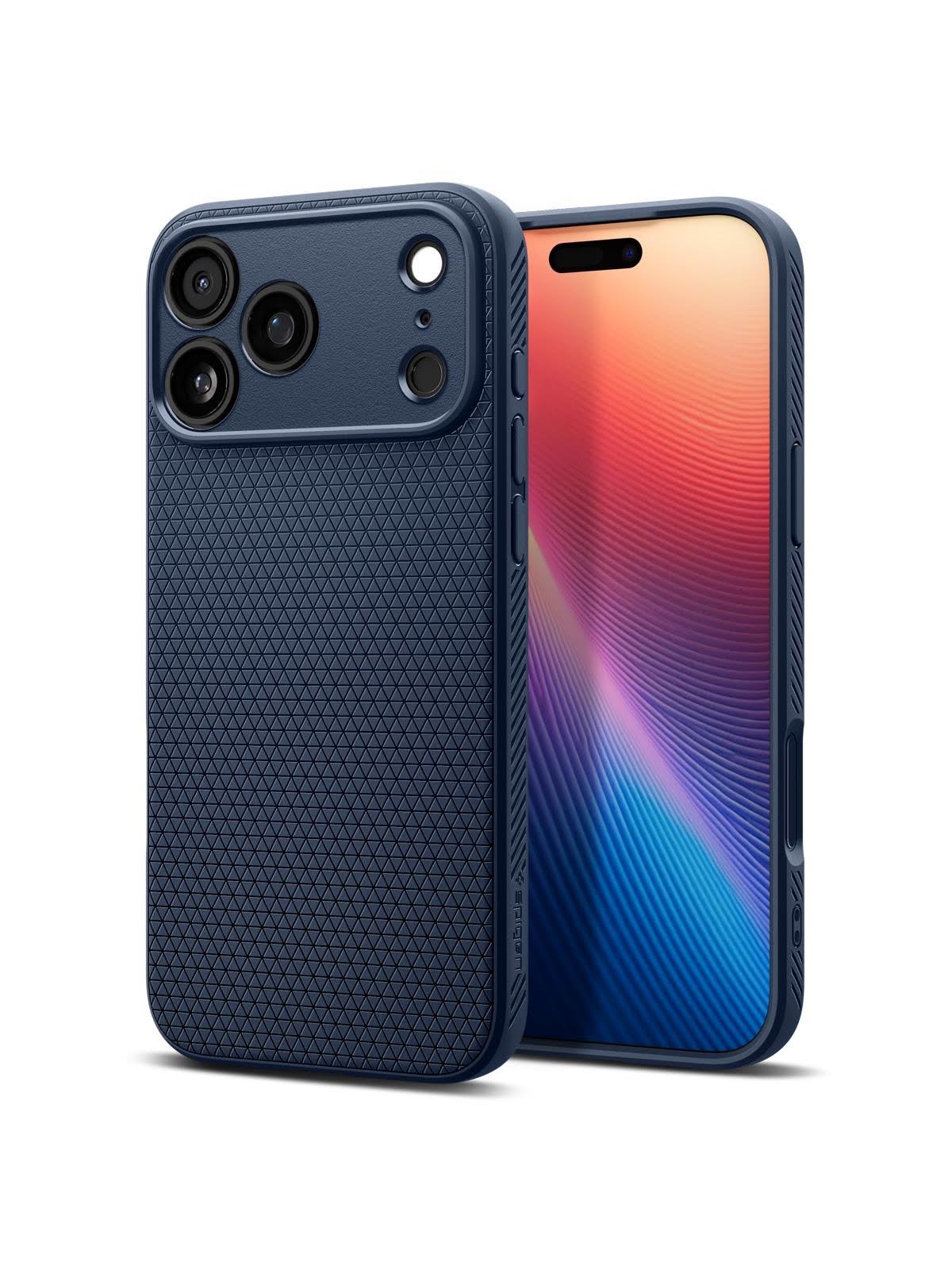 Spigen Liquid Air - navy blue - iPhone 17 Pro, Mobilcover