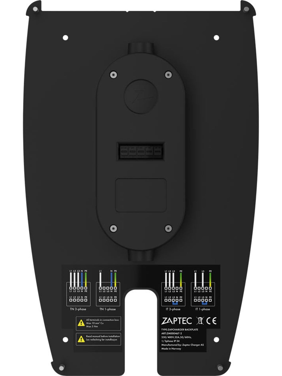 Zaptec Pro Backplate, Ladeboks