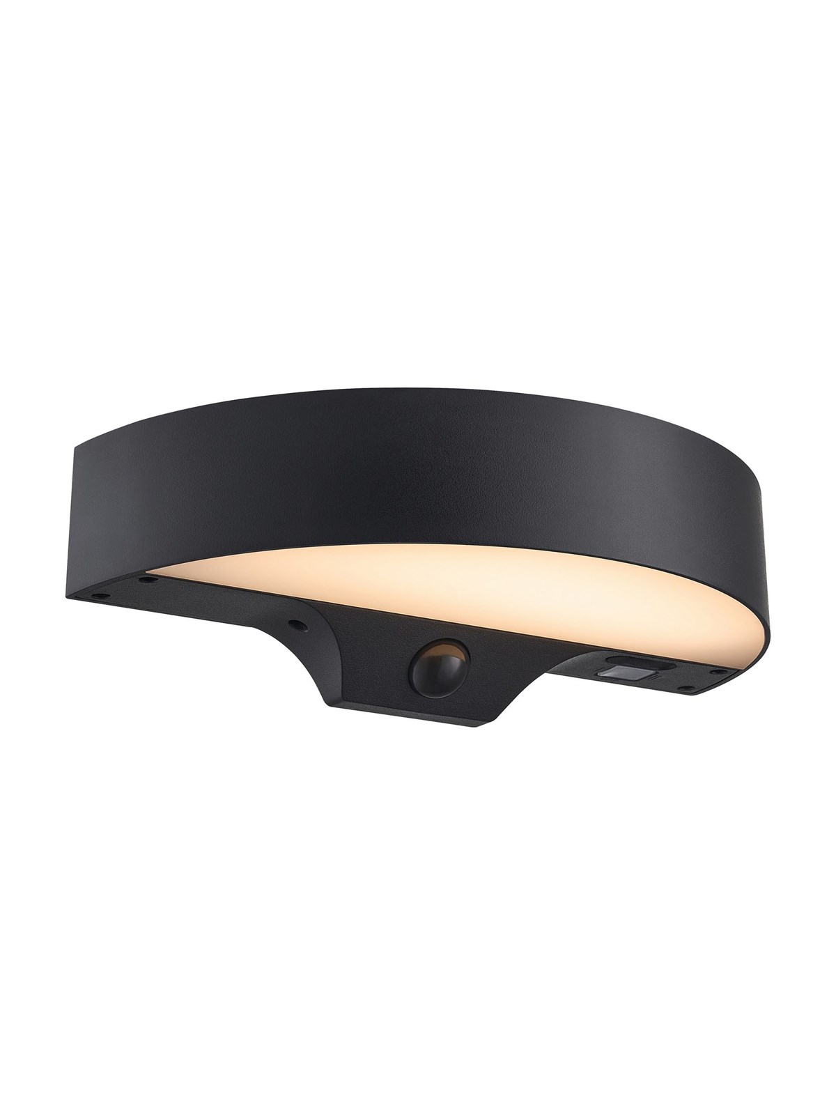 Nordlux Monay Round Solar udendørs væglampe sort, Lampe