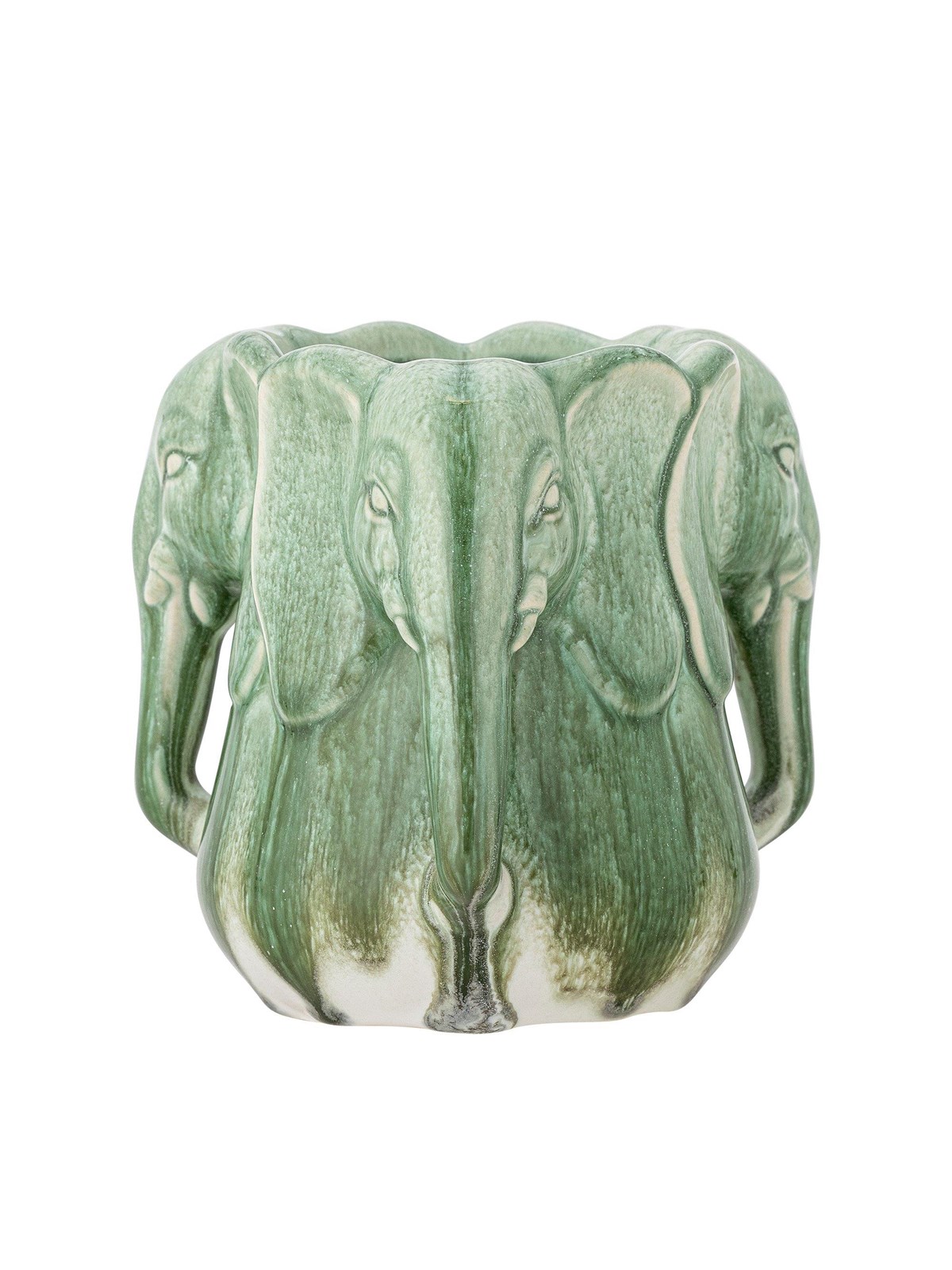 Bloomingville - Pontus Vase - Green - Stoneware, Boligindretning